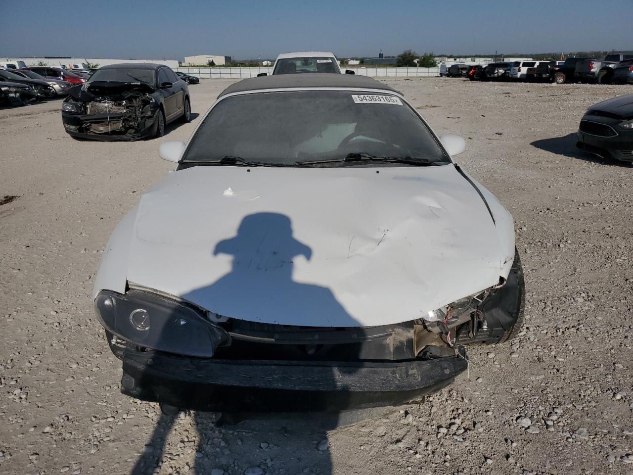 1997 Mitsubishi Eclipse Spyder Gs White vin: 4A3AX35G9VE090747