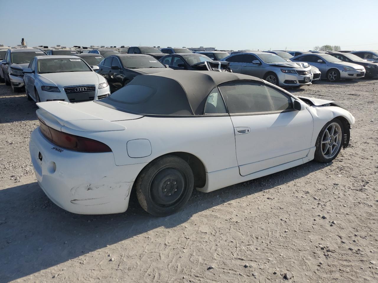 1997 Mitsubishi Eclipse Spyder Gs White vin: 4A3AX35G9VE090747
