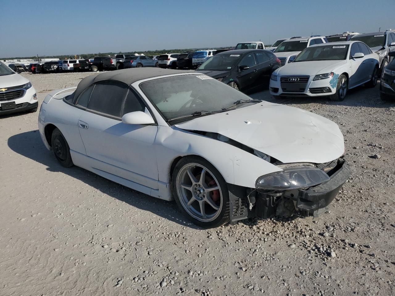 1997 Mitsubishi Eclipse Spyder Gs White vin: 4A3AX35G9VE090747