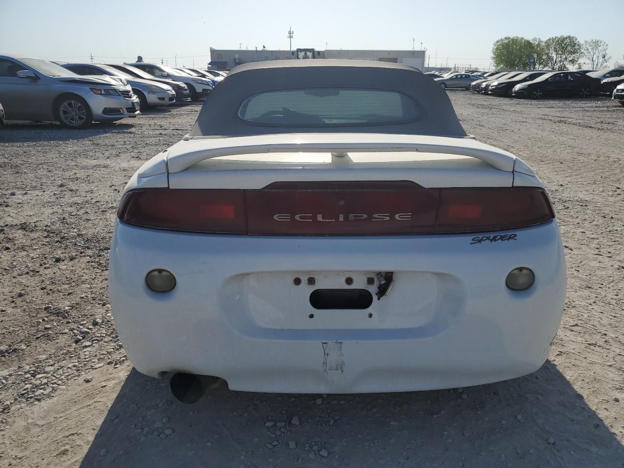 1997 Mitsubishi Eclipse Spyder Gs White vin: 4A3AX35G9VE090747