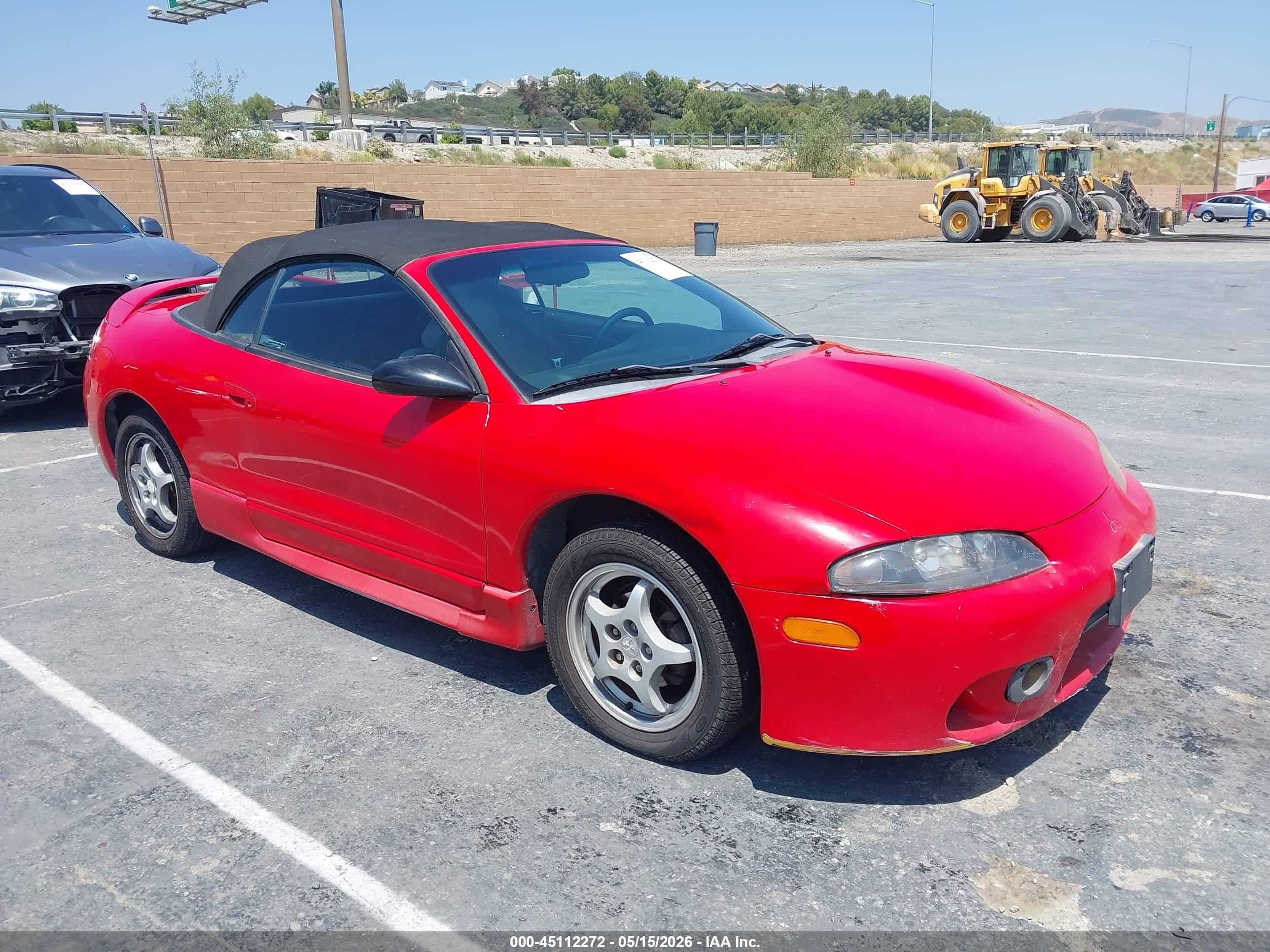 1998 Mitsubishi Eclipse Spyder Gs Red vin: 4A3AX35G9WE003592