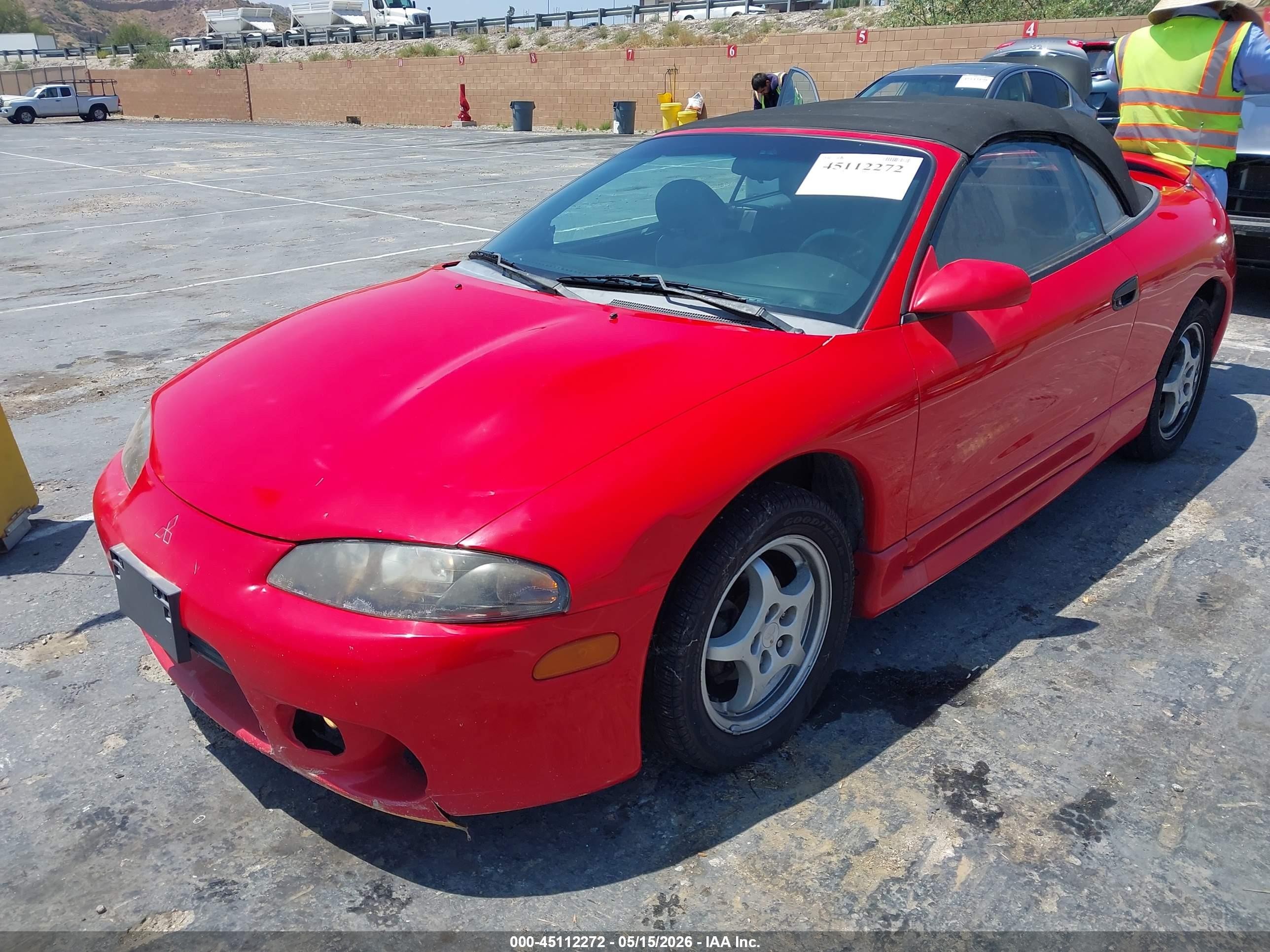 1998 Mitsubishi Eclipse Spyder Gs Red vin: 4A3AX35G9WE003592