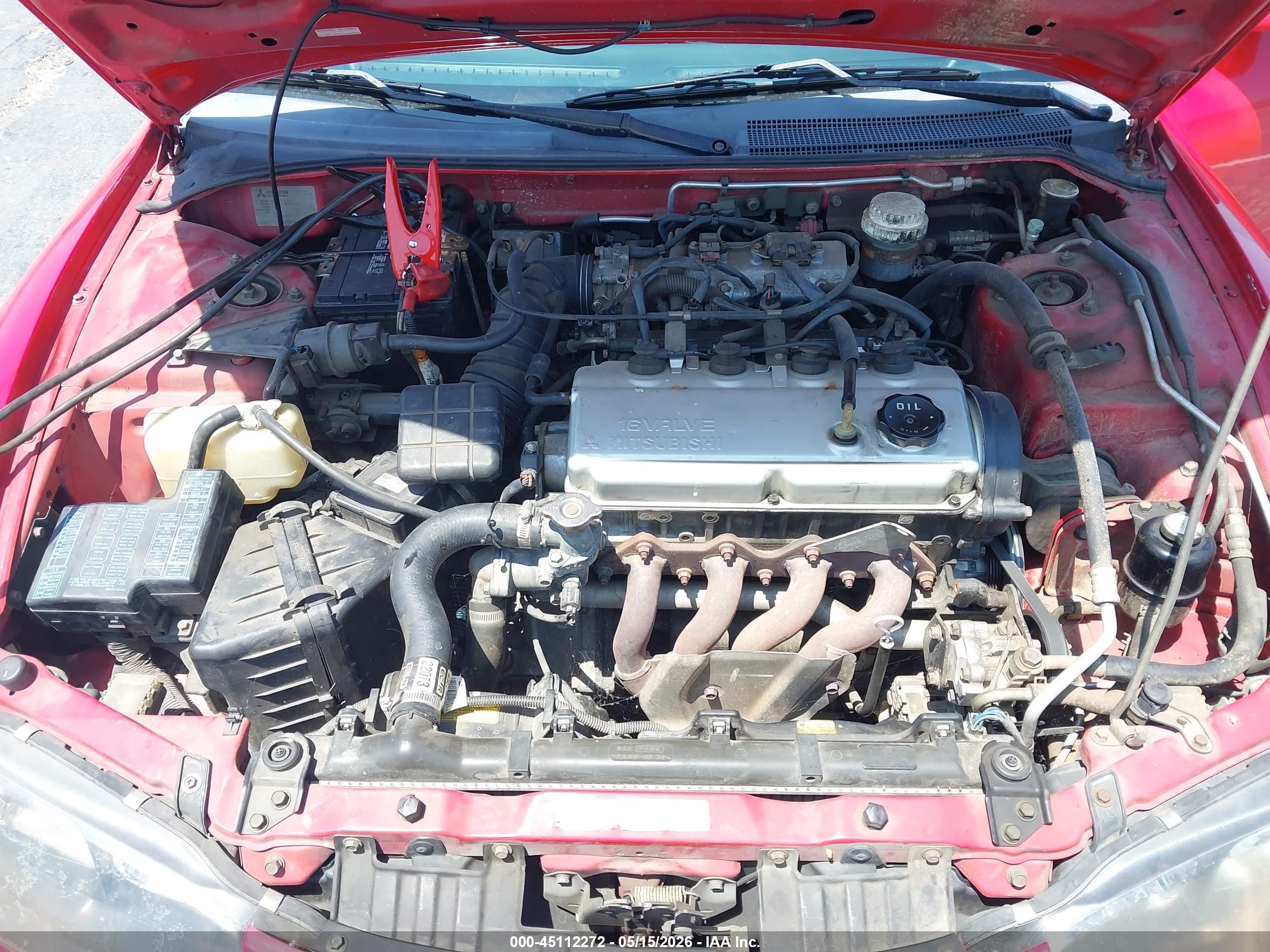 1998 Mitsubishi Eclipse Spyder Gs Red vin: 4A3AX35G9WE003592