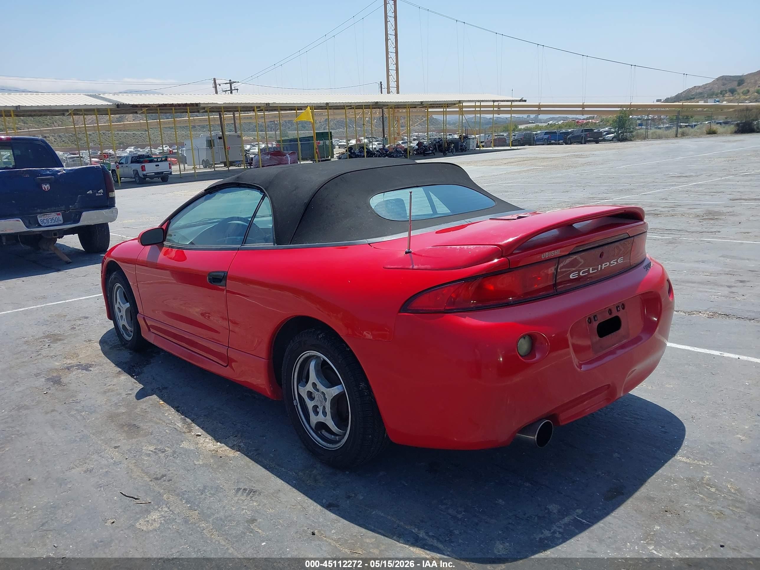 1998 Mitsubishi Eclipse Spyder Gs Red vin: 4A3AX35G9WE003592