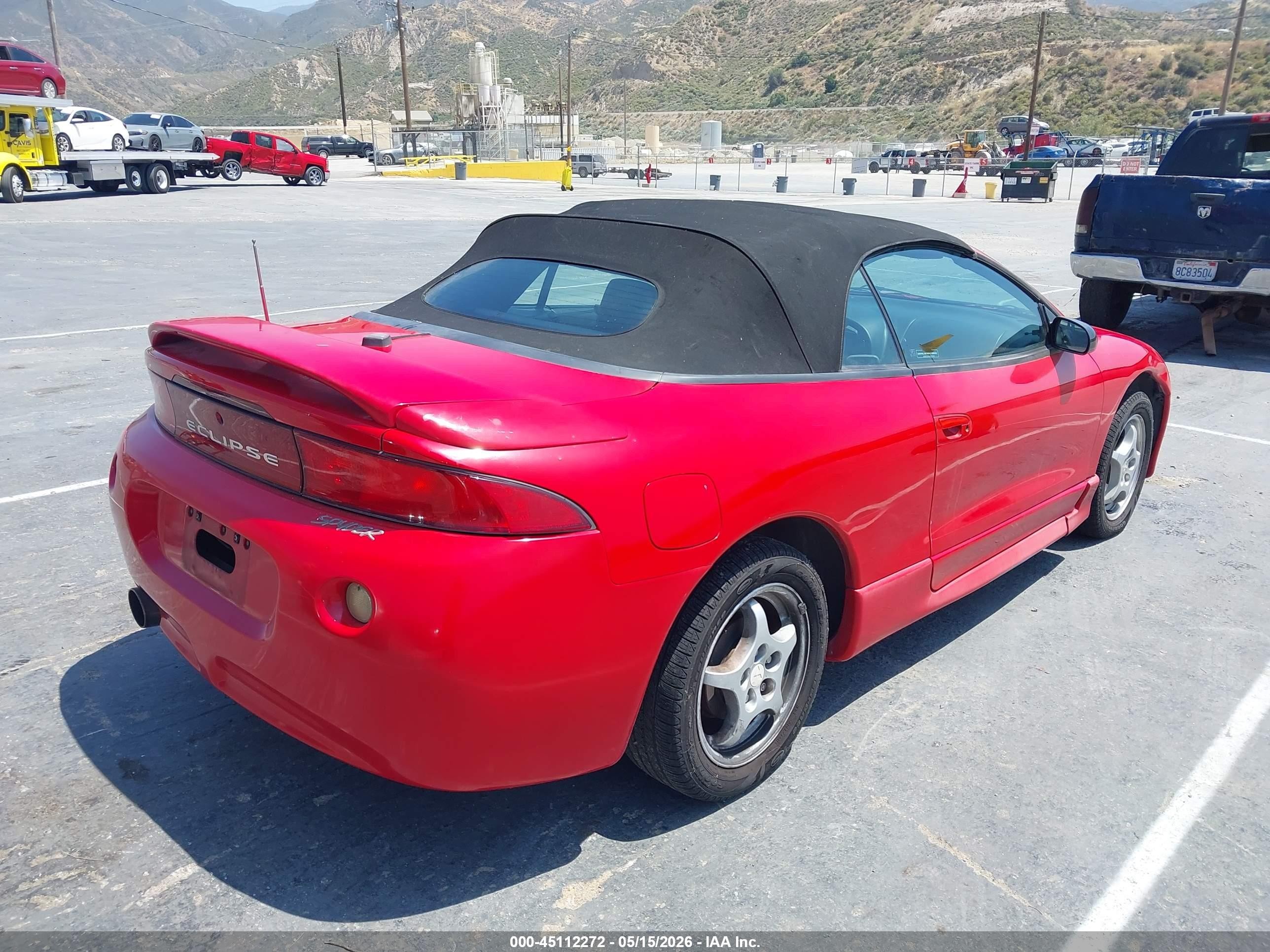 1998 Mitsubishi Eclipse Spyder Gs Red vin: 4A3AX35G9WE003592