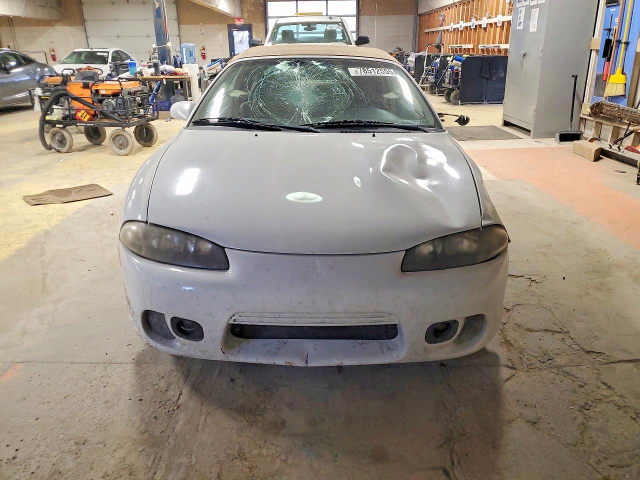 1998 Mitsubishi Eclipse Spyder Gs White vin: 4A3AX35GXWE103796