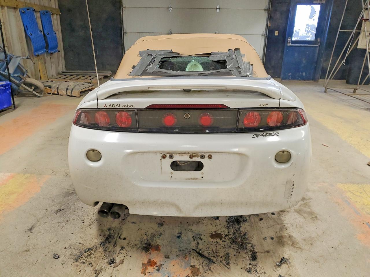 1998 Mitsubishi Eclipse Spyder Gs White vin: 4A3AX35GXWE103796