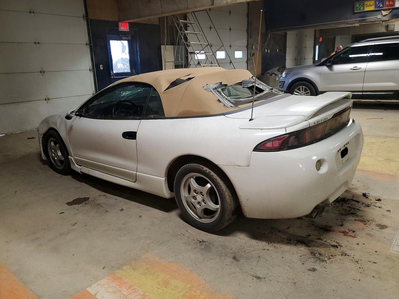 1998 Mitsubishi Eclipse Spyder Gs White vin: 4A3AX35GXWE103796