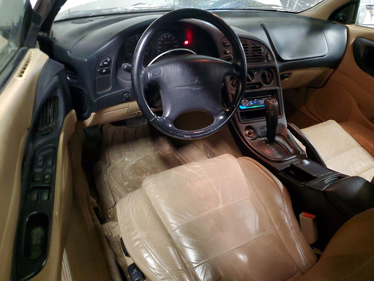 1998 Mitsubishi Eclipse Spyder Gs White vin: 4A3AX35GXWE103796