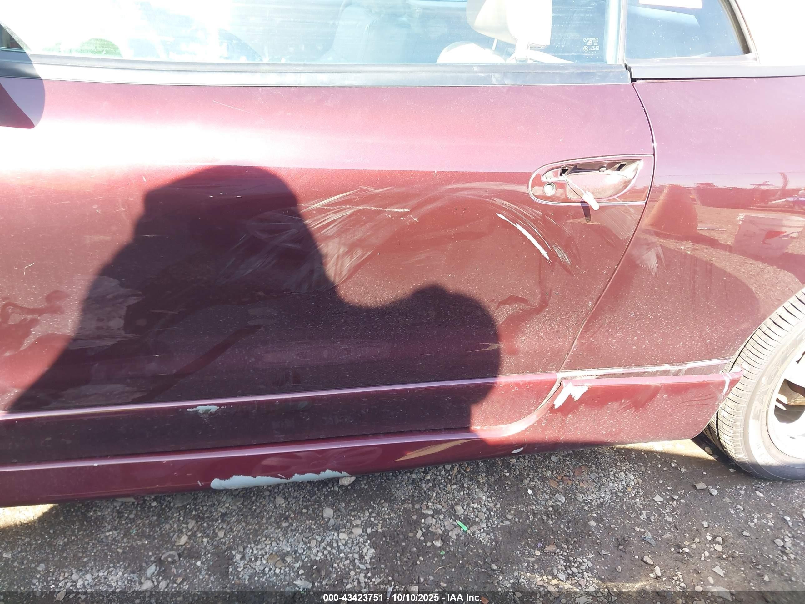 1997 Mitsubishi Eclipse Spyder Gst Maroon vin: 4A3AX55F6VE144878
