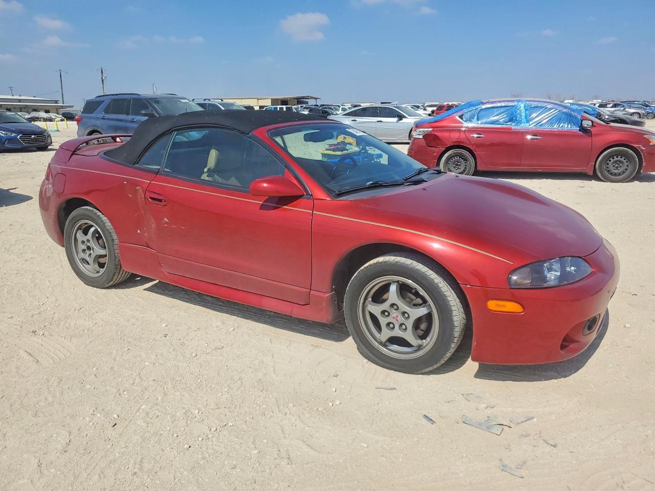 1998 Mitsubishi Eclipse Spyder Gst Red vin: 4A3AX55F6WE067382