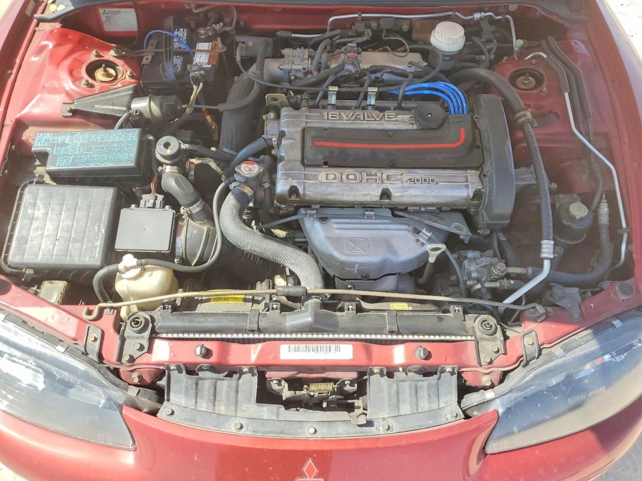 1998 Mitsubishi Eclipse Spyder Gst Red vin: 4A3AX55F6WE067382