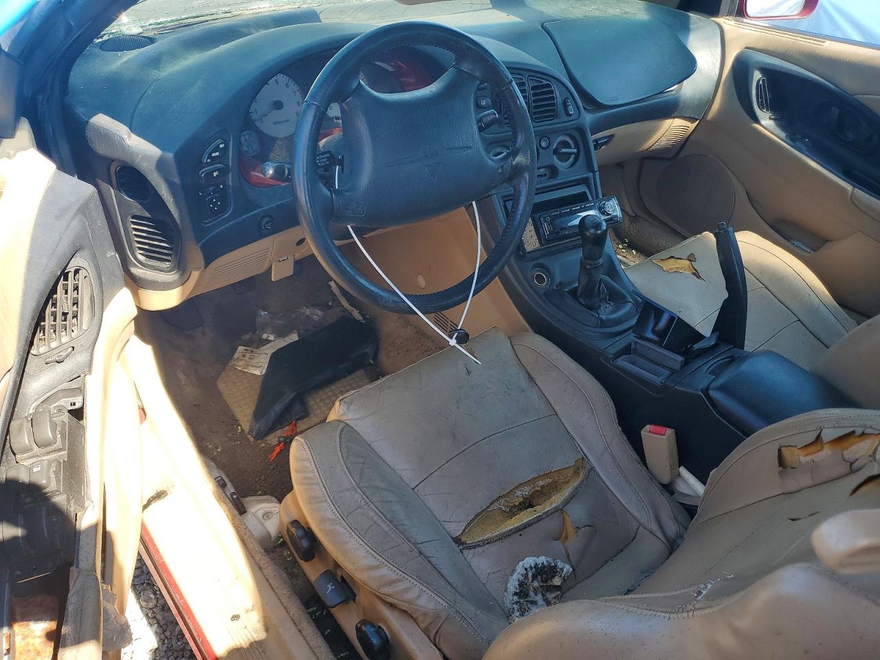 1999 Mitsubishi Eclipse Spyder Gst Red vin: 4A3AX55F7XE063794