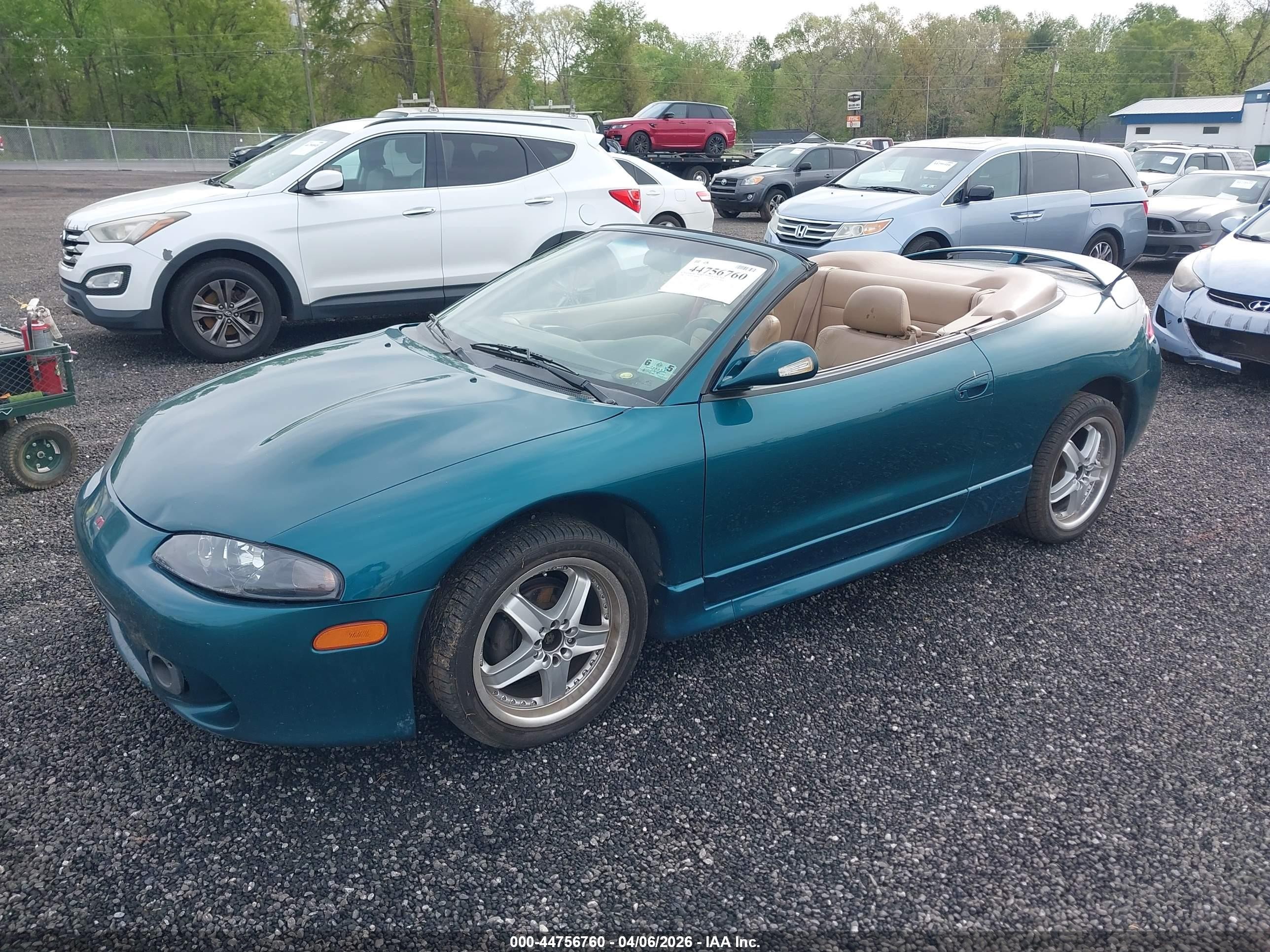 1998 Mitsubishi Eclipse Spyder Gs-t Green vin: 4A3AX55F9WE005796