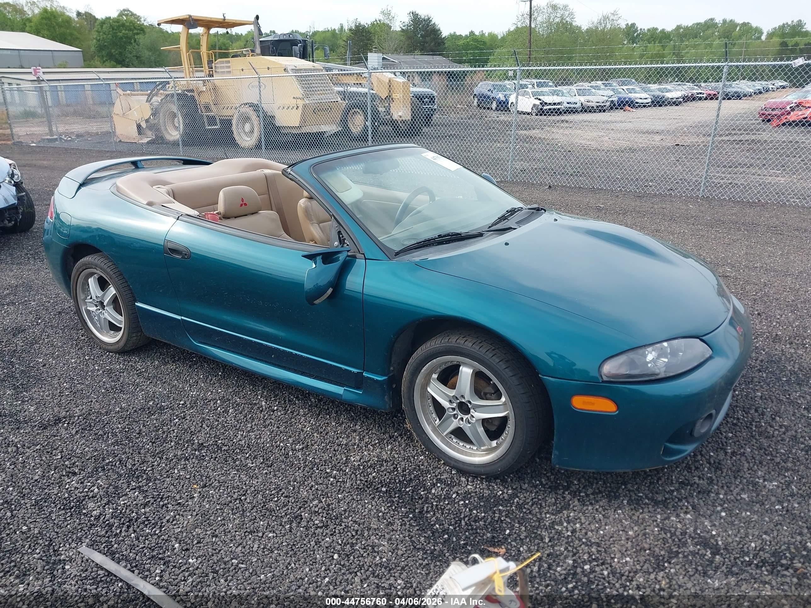 1998 Mitsubishi Eclipse Spyder Gs-t Green vin: 4A3AX55F9WE005796