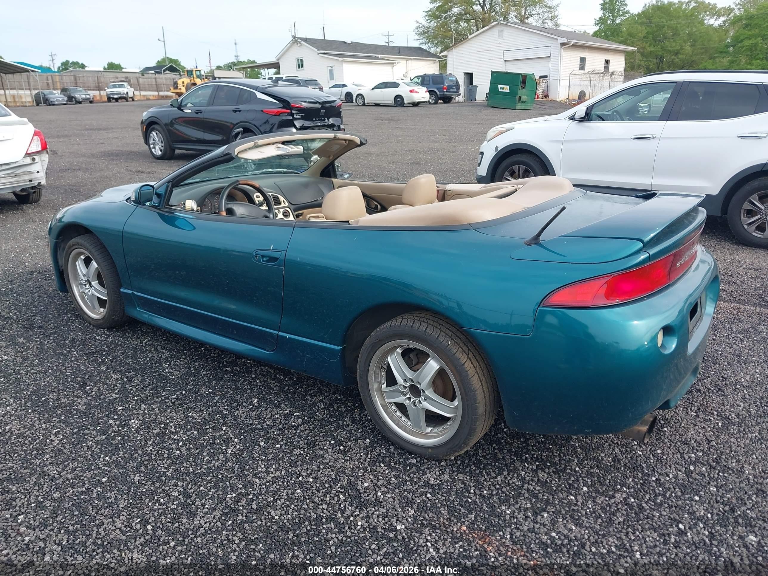 1998 Mitsubishi Eclipse Spyder Gs-t Green vin: 4A3AX55F9WE005796