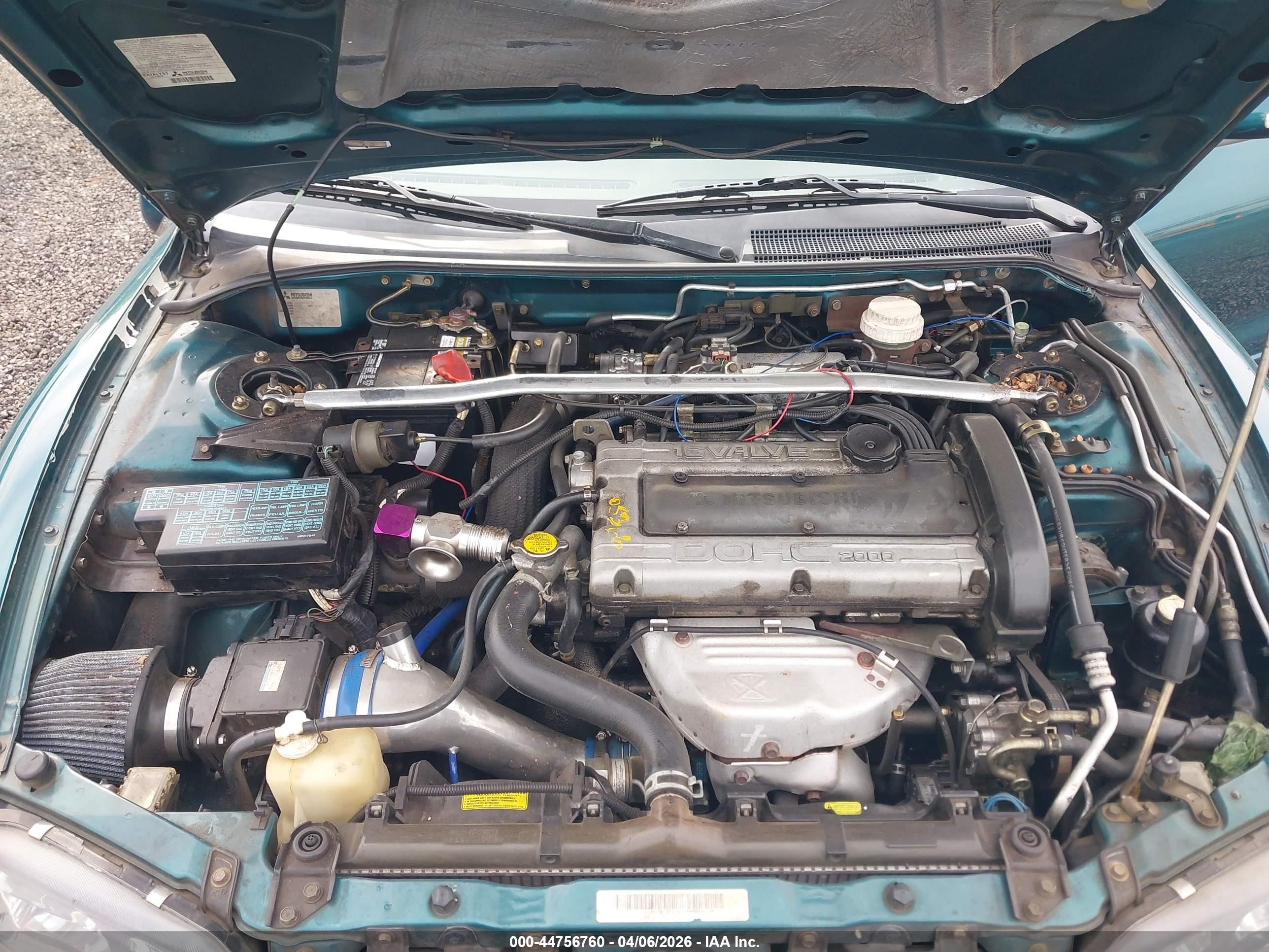 1998 Mitsubishi Eclipse Spyder Gs-t Green vin: 4A3AX55F9WE005796