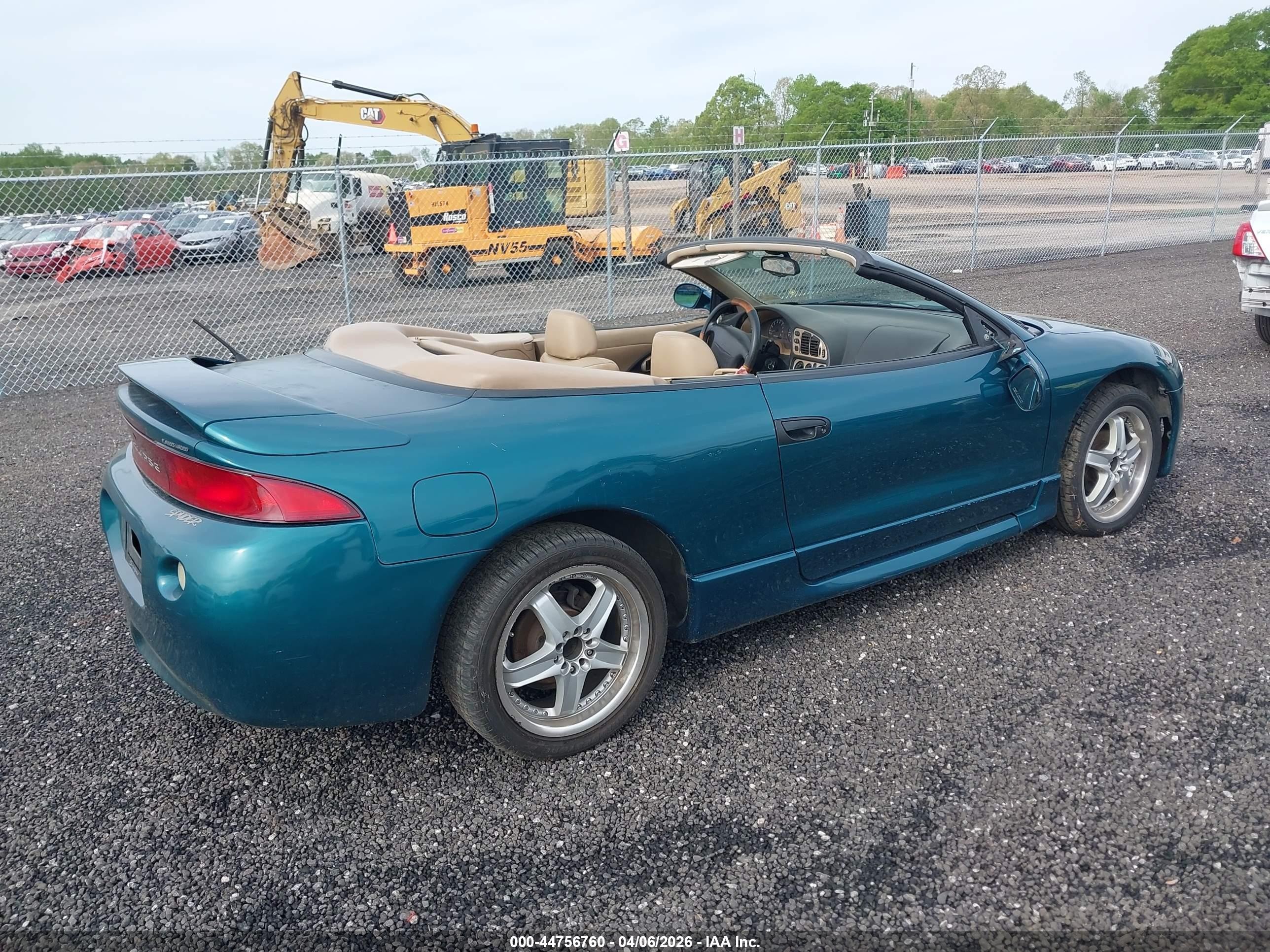 1998 Mitsubishi Eclipse Spyder Gs-t Green vin: 4A3AX55F9WE005796