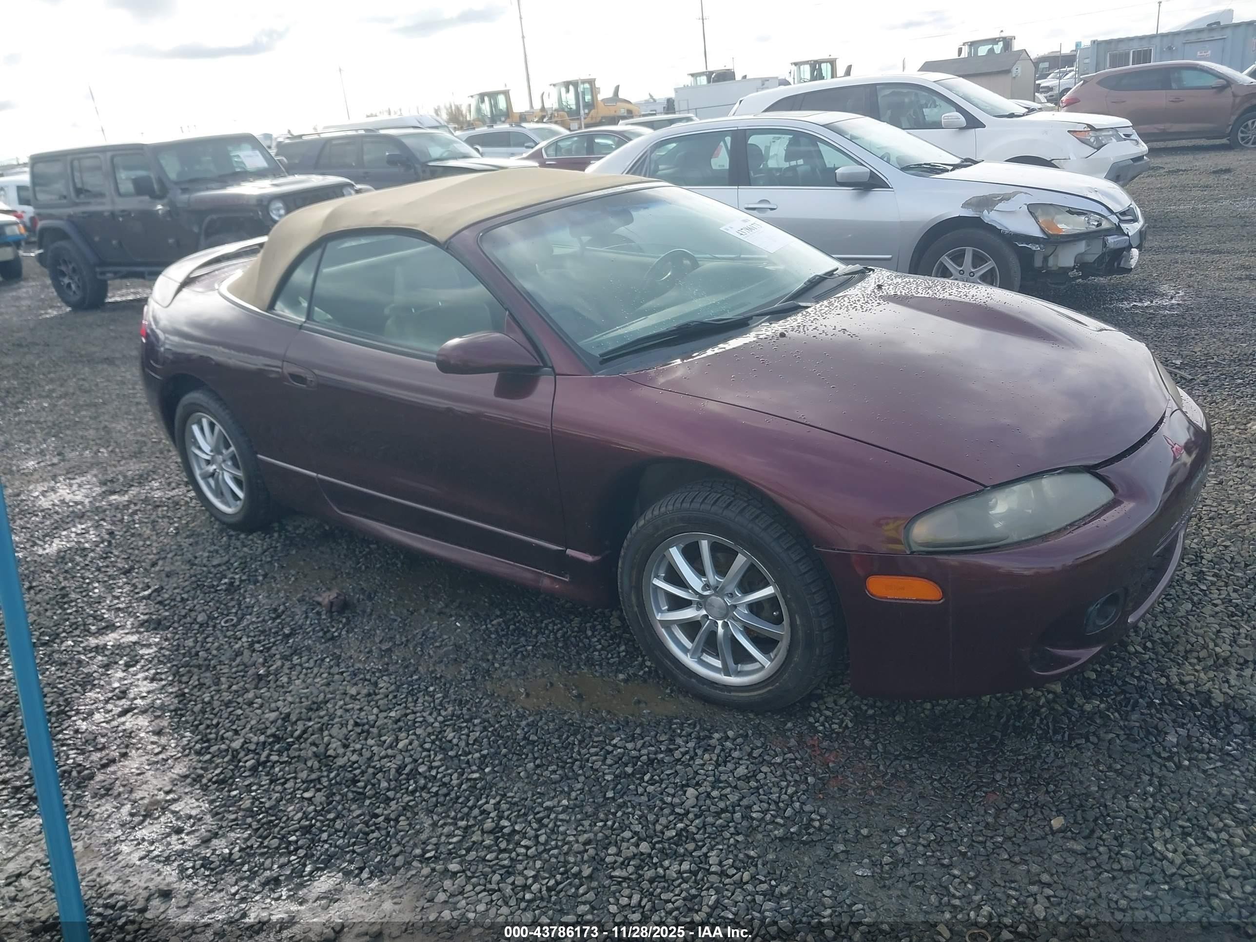 1998 Mitsubishi Eclipse Spyder Gs-t Red vin: 4A3AX55F9WE146819