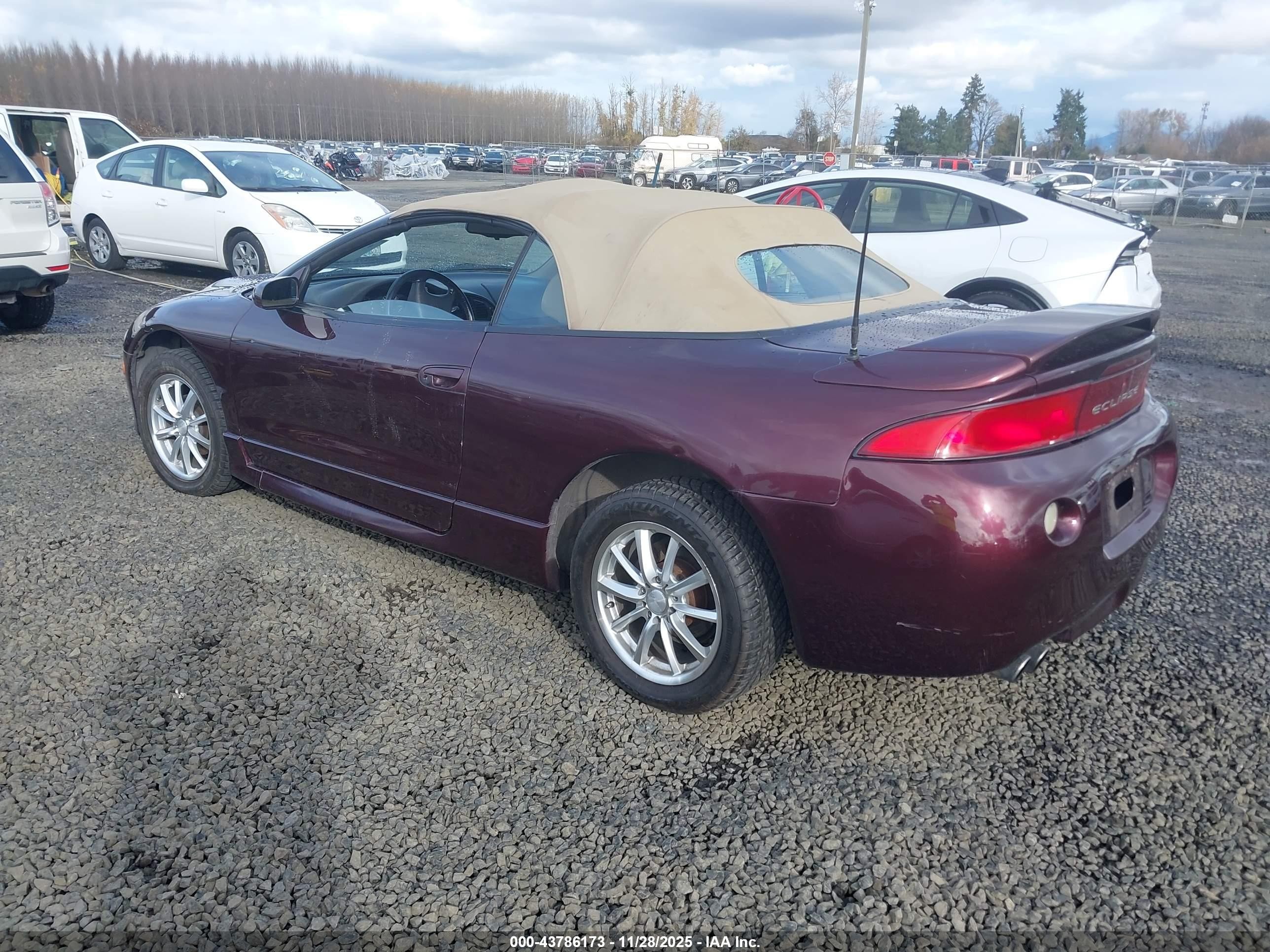 1998 Mitsubishi Eclipse Spyder Gs-t Red vin: 4A3AX55F9WE146819