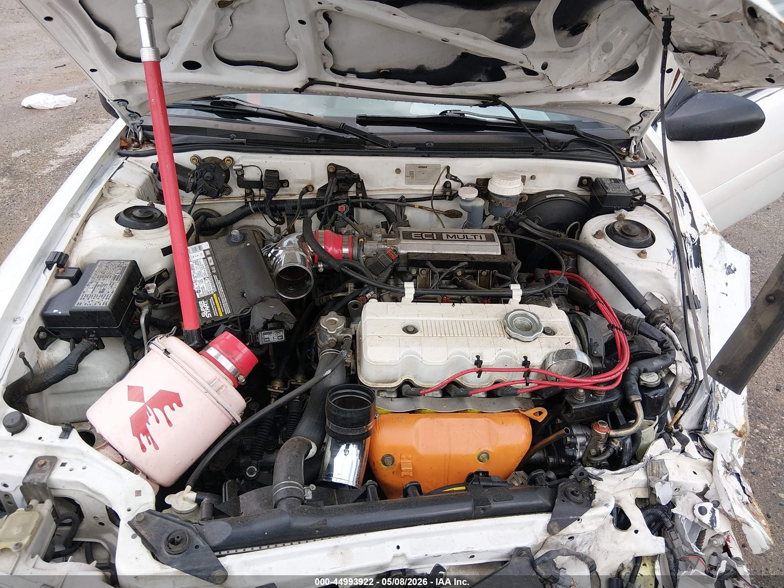 1993 Mitsubishi Eclipse   White vin: 4A3CF34B5PE026225