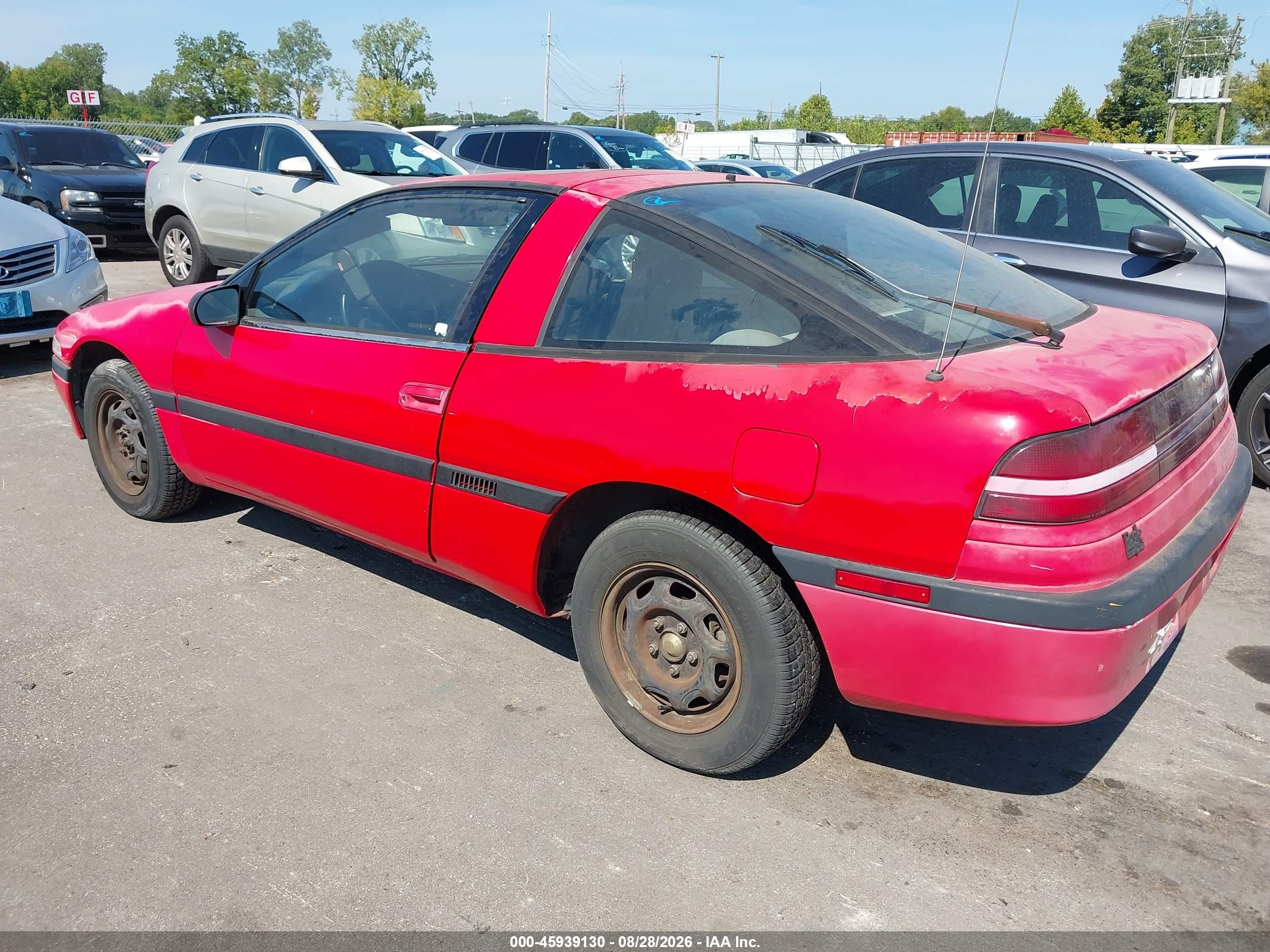 1990 Mitsubishi Eclipse Gs Red vin: 4A3CS44T1LE100132