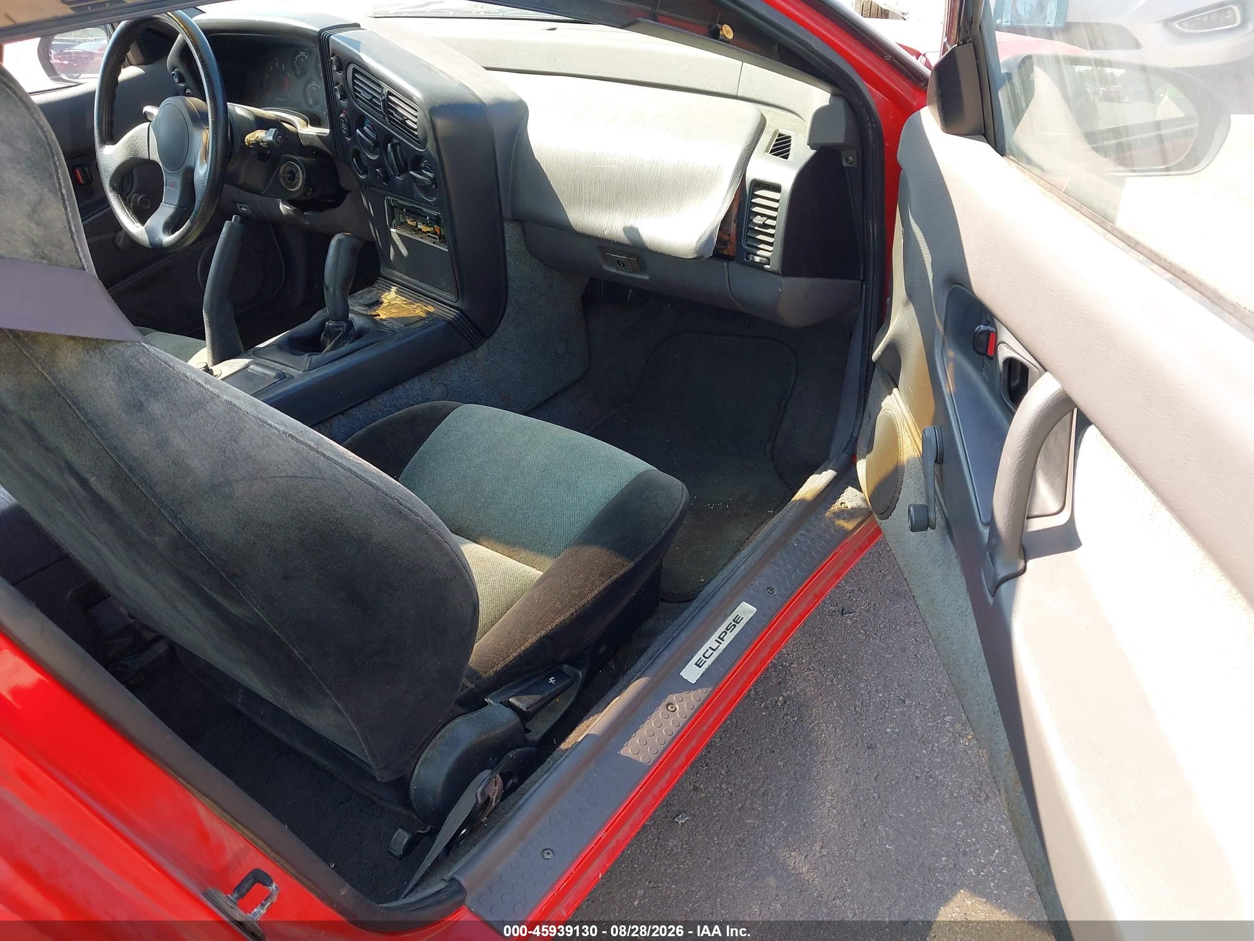 1990 Mitsubishi Eclipse Gs Red vin: 4A3CS44T1LE100132