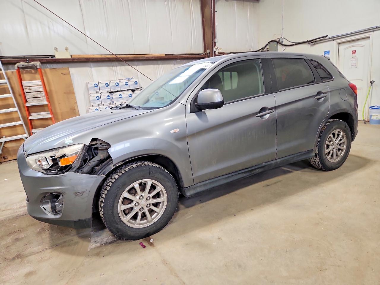 2013 Mitsubishi Rvr Gray vin: 4A4AH3AU2DE601296