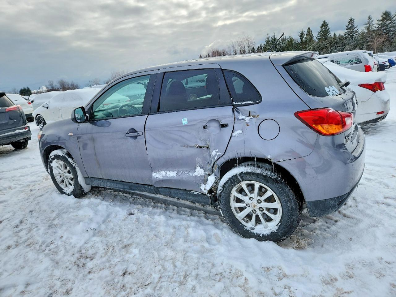 2014 Mitsubishi Rvr Se Gray vin: 4A4AJ3AU0EE601562