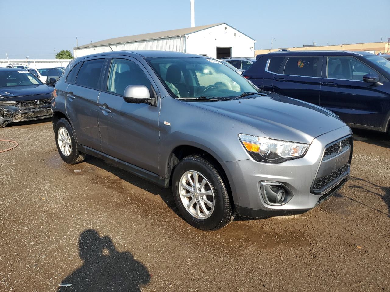 2014 Mitsubishi Rvr Se Gray vin: 4A4AJ3AU9EE604654