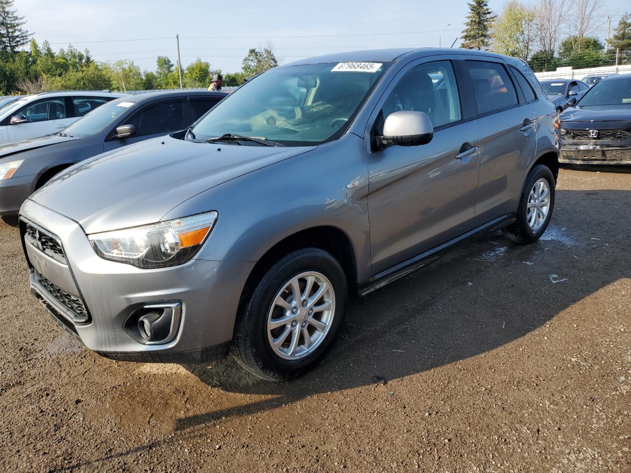2014 Mitsubishi Rvr Se Gray vin: 4A4AJ3AU9EE604654