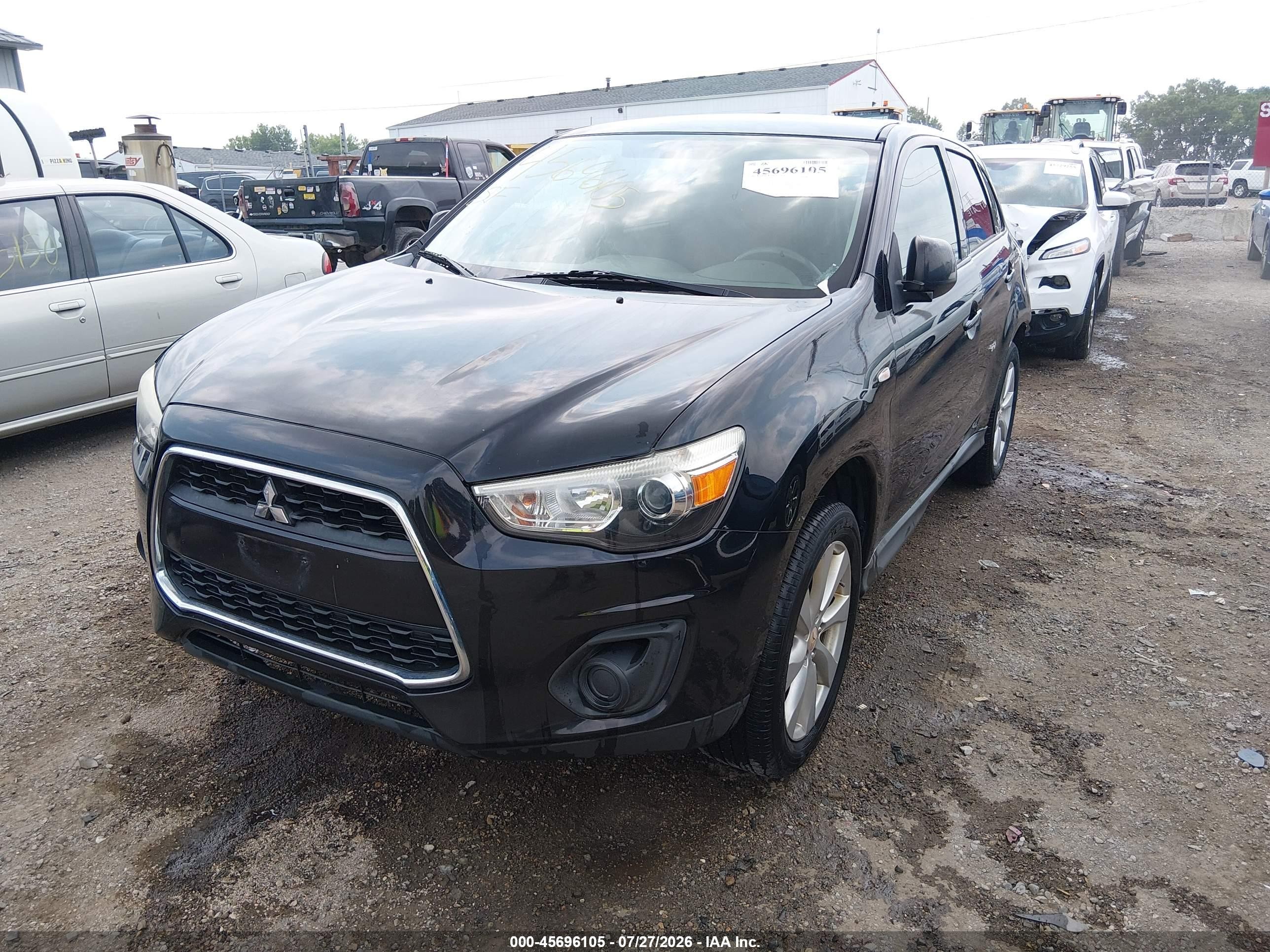 2013 Mitsubishi Outlander Sport Es Black vin: 4A4AP3AU0DE011150