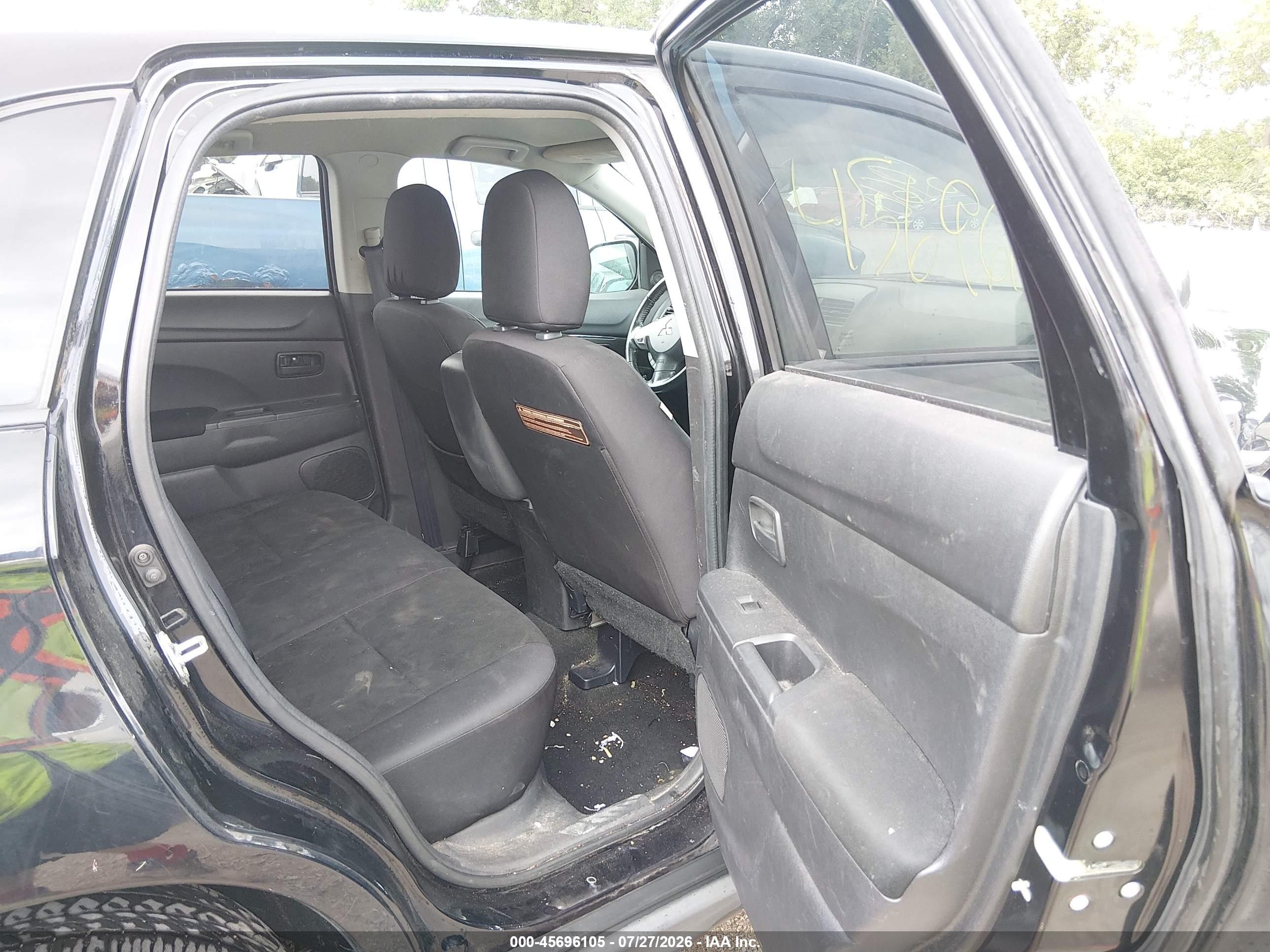 2013 Mitsubishi Outlander Sport Es Black vin: 4A4AP3AU0DE011150