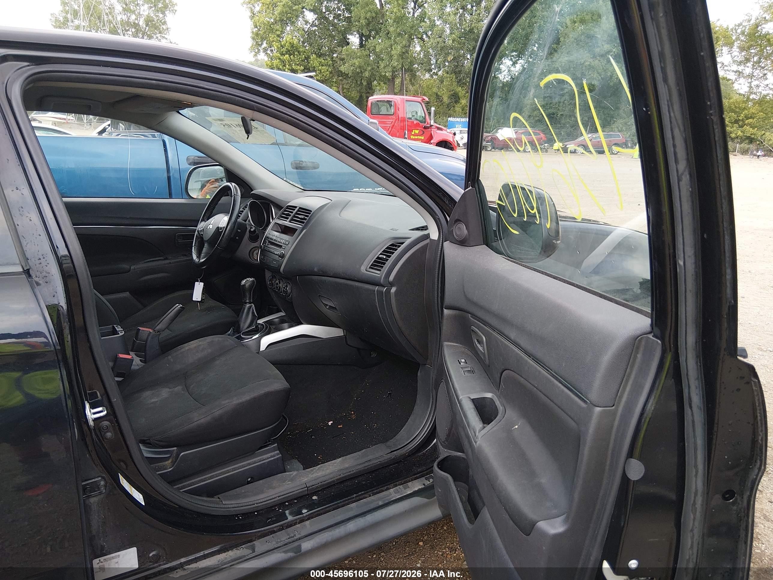2013 Mitsubishi Outlander Sport Es Black vin: 4A4AP3AU0DE011150