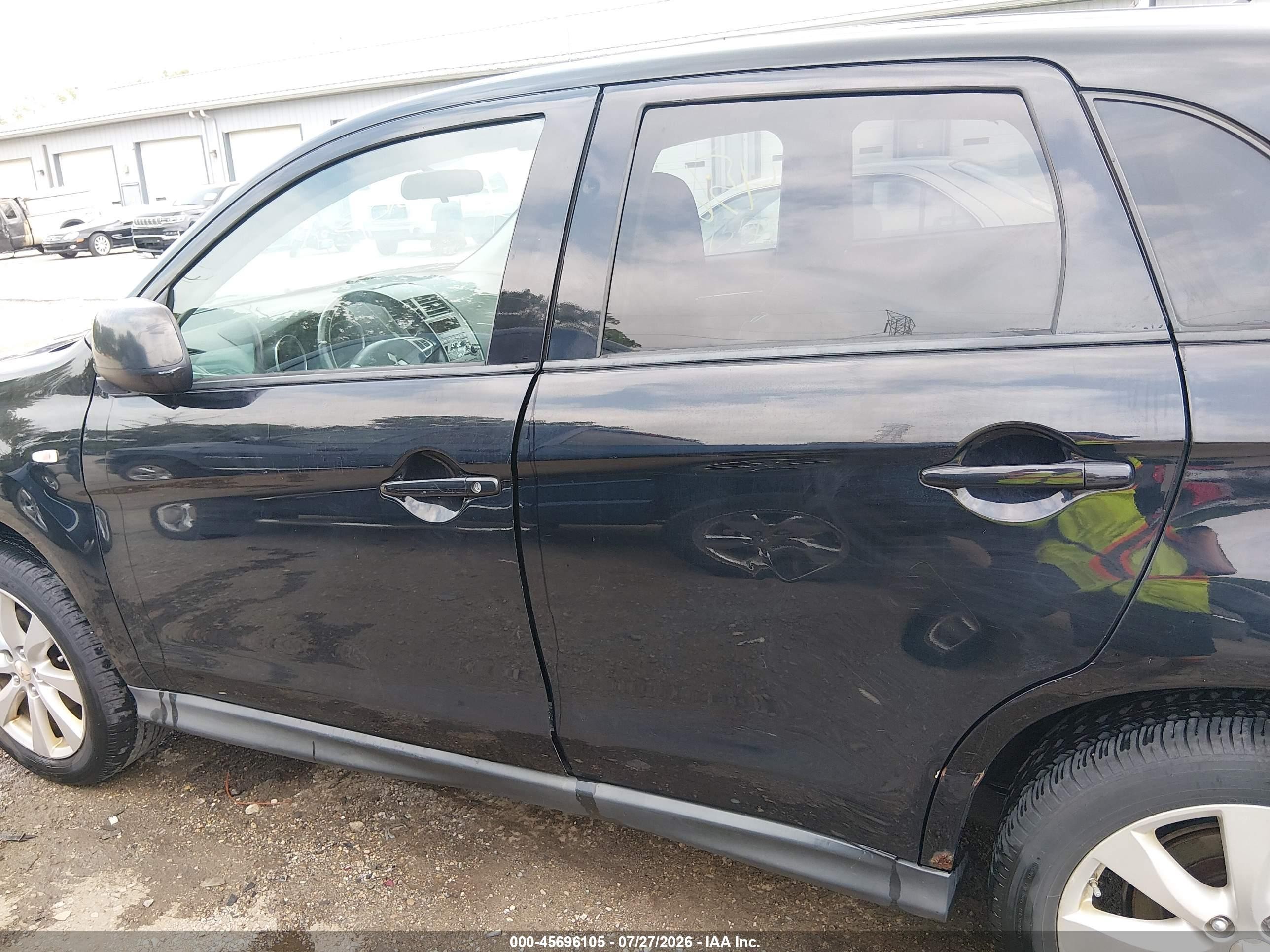 2013 Mitsubishi Outlander Sport Es Black vin: 4A4AP3AU0DE011150