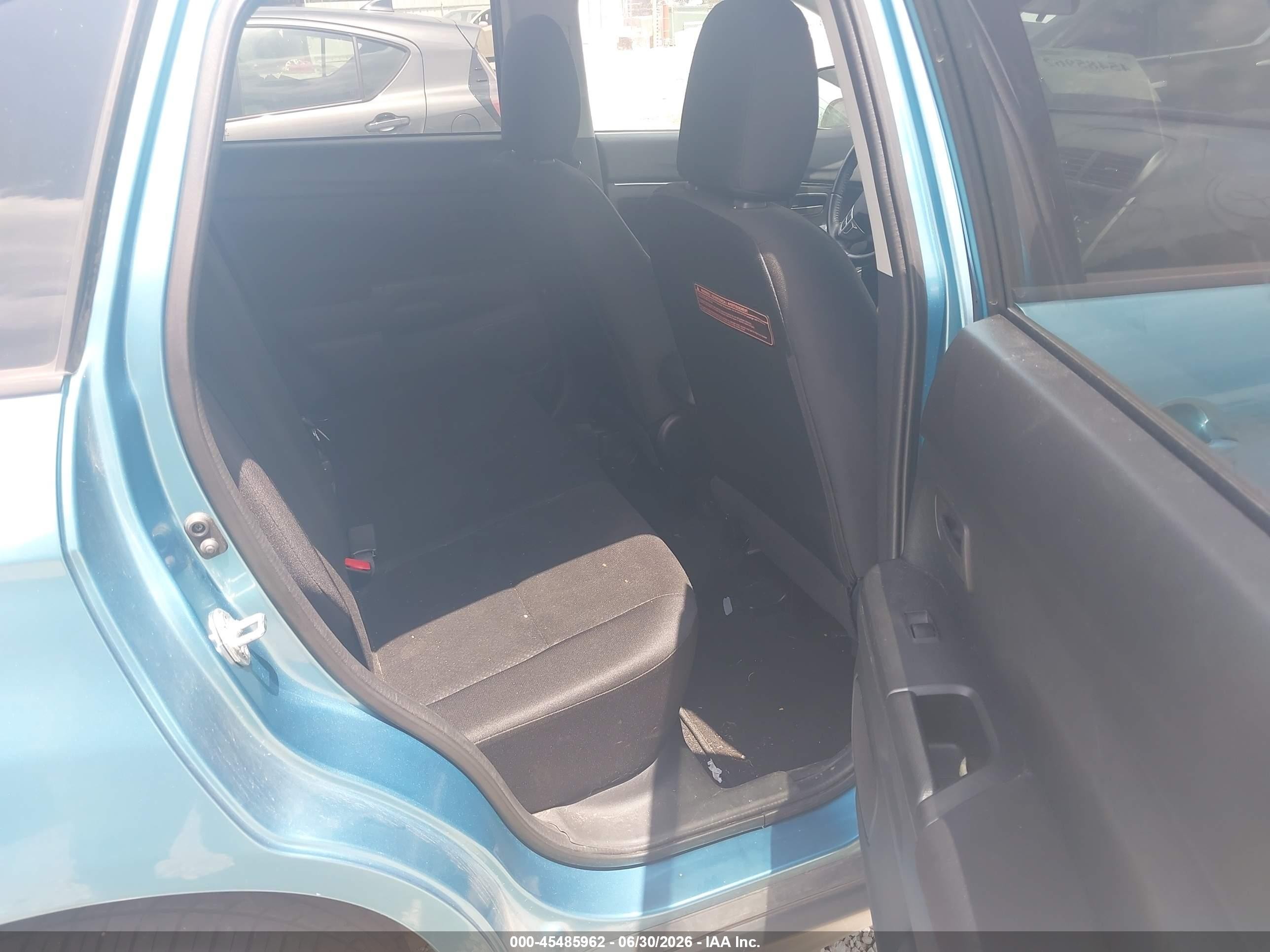2013 Mitsubishi Outlander Sport Es Blue vin: 4A4AP3AU0DE015957