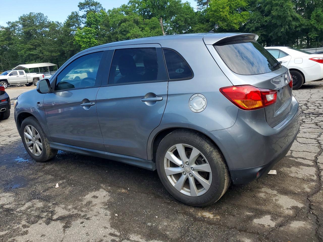 2014 Mitsubishi Outlander Sport Es Gray vin: 4A4AP3AU0EE010274