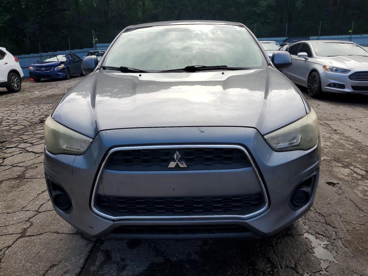 2014 Mitsubishi Outlander Sport Es Gray vin: 4A4AP3AU0EE010274