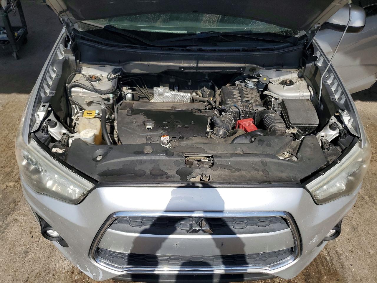 2014 Mitsubishi Outlander Sport Es Silver vin: 4A4AP3AU0EE011148