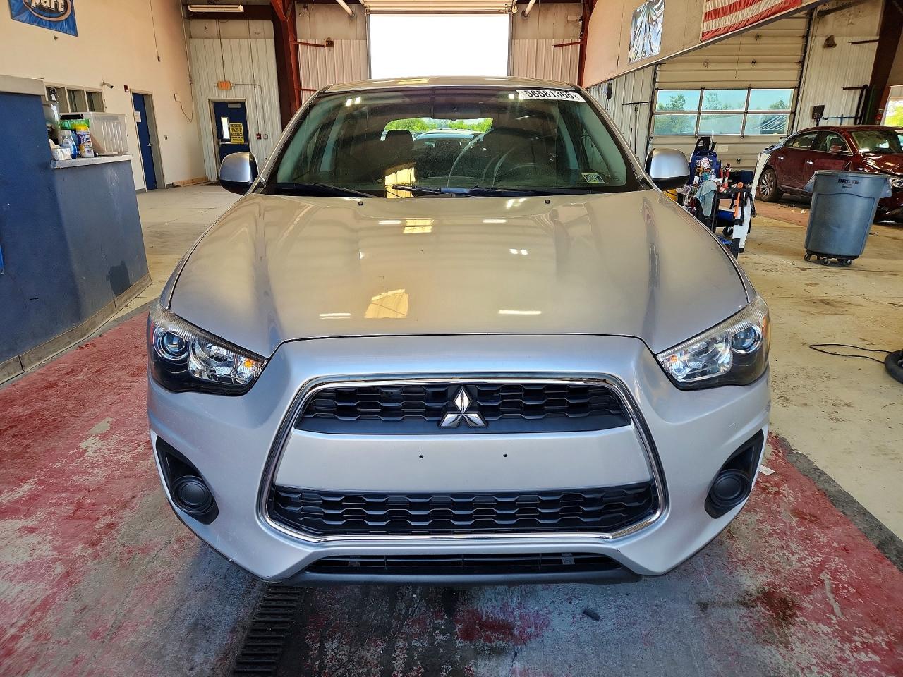 2015 Mitsubishi Outlander Sport Es Silver vin: 4A4AP3AU0FE009997