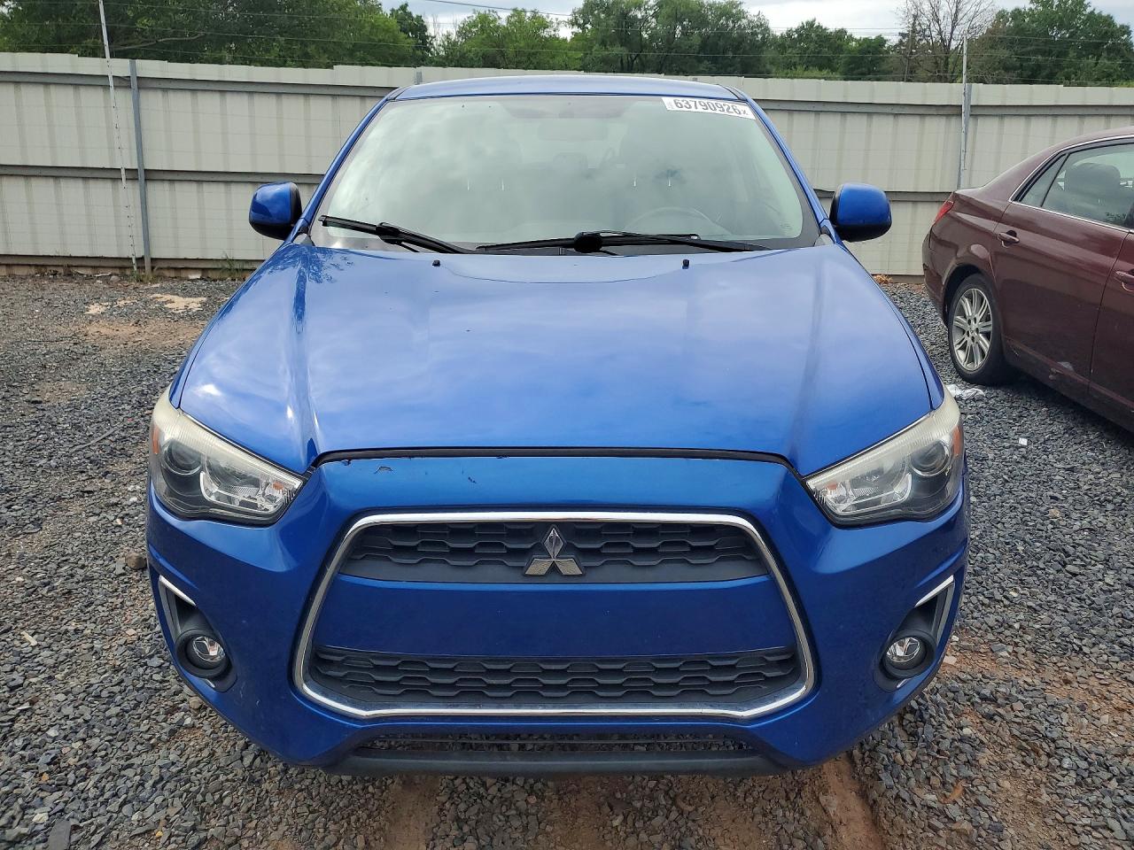 2015 Mitsubishi Outlander Sport Es Blue vin: 4A4AP3AU0FE016271