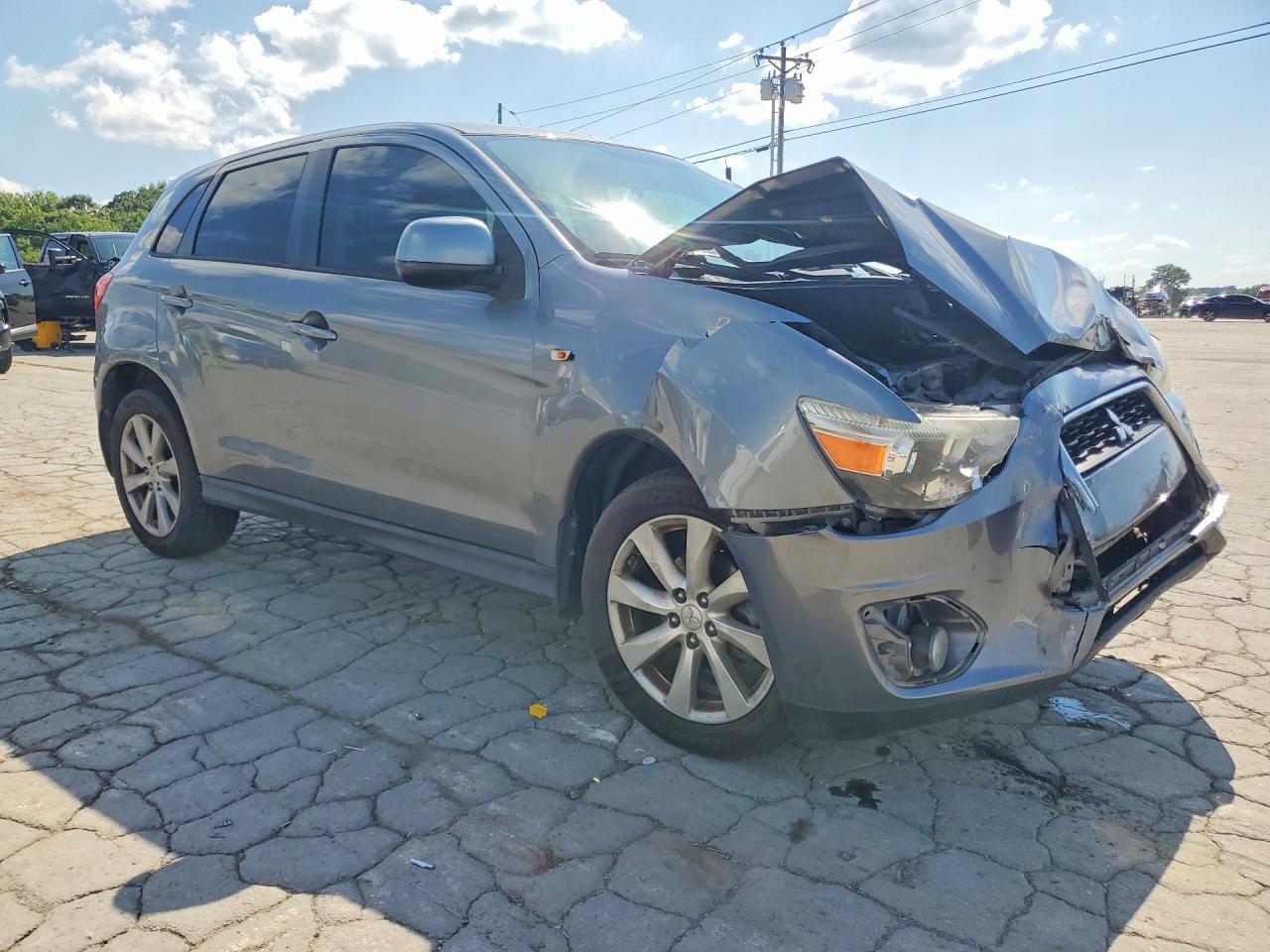 2015 Mitsubishi Outlander Sport Es Gray vin: 4A4AP3AU0FE047018