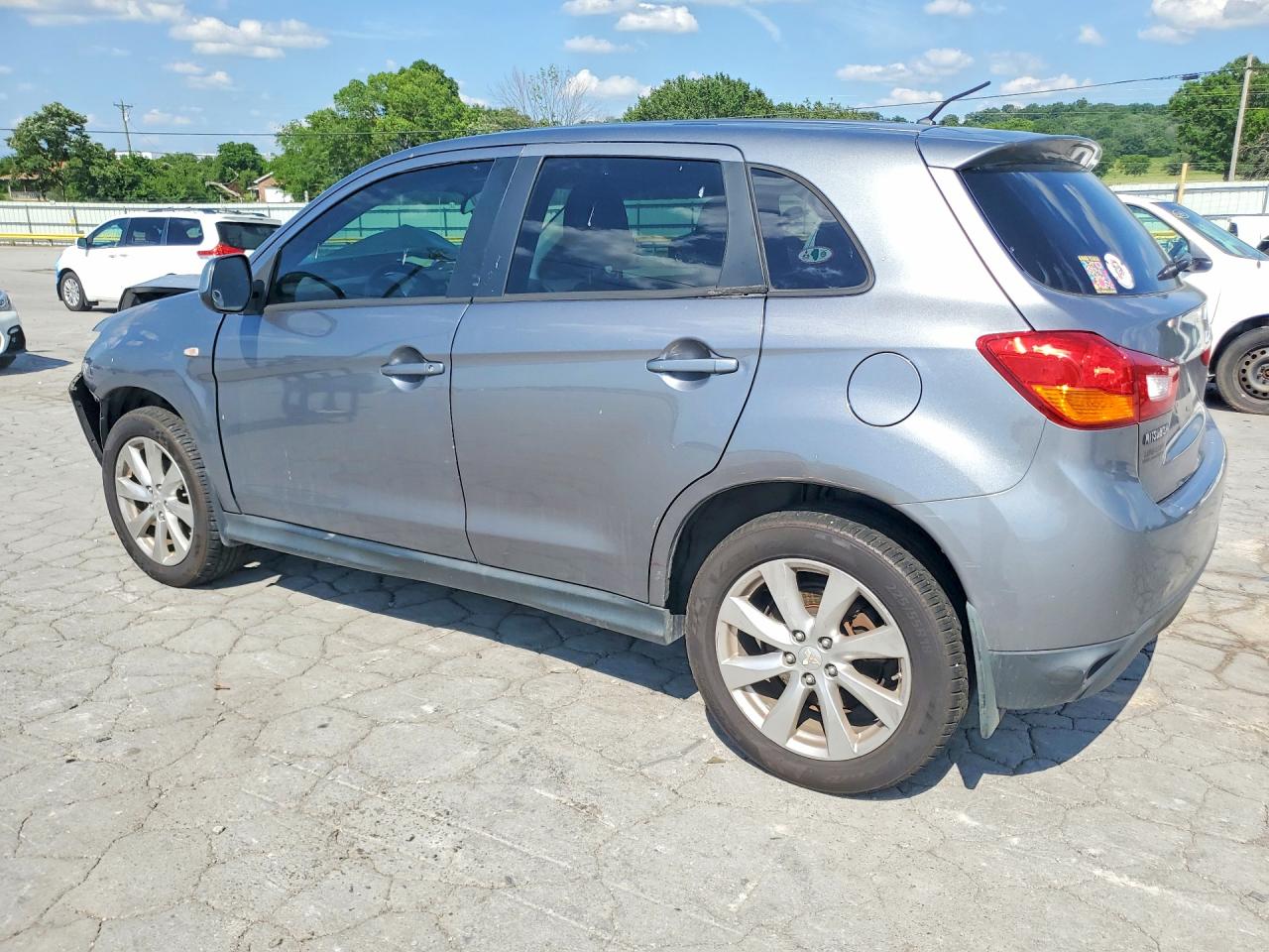 2015 Mitsubishi Outlander Sport Es Gray vin: 4A4AP3AU0FE047018