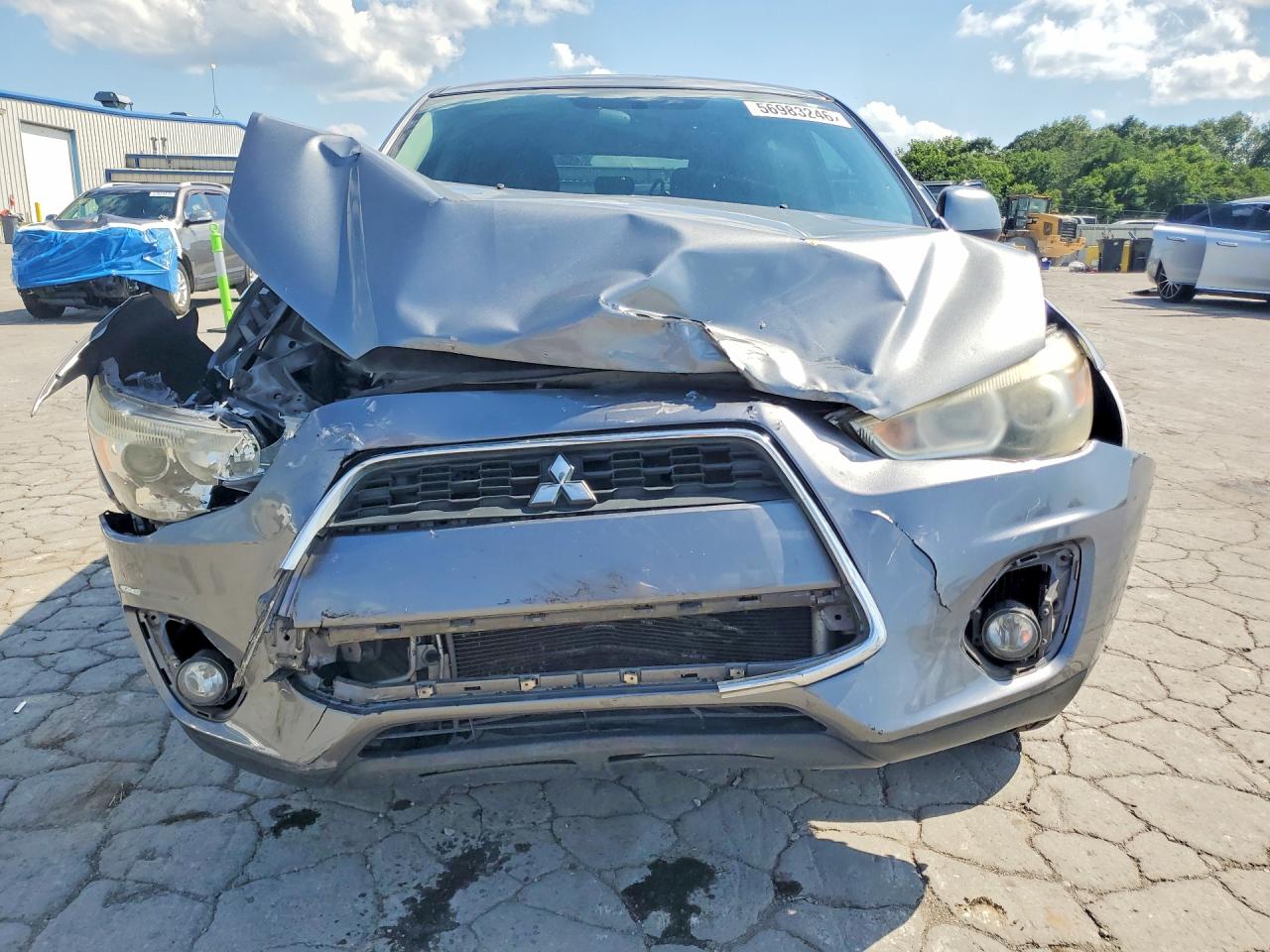 2015 Mitsubishi Outlander Sport Es Gray vin: 4A4AP3AU0FE047018