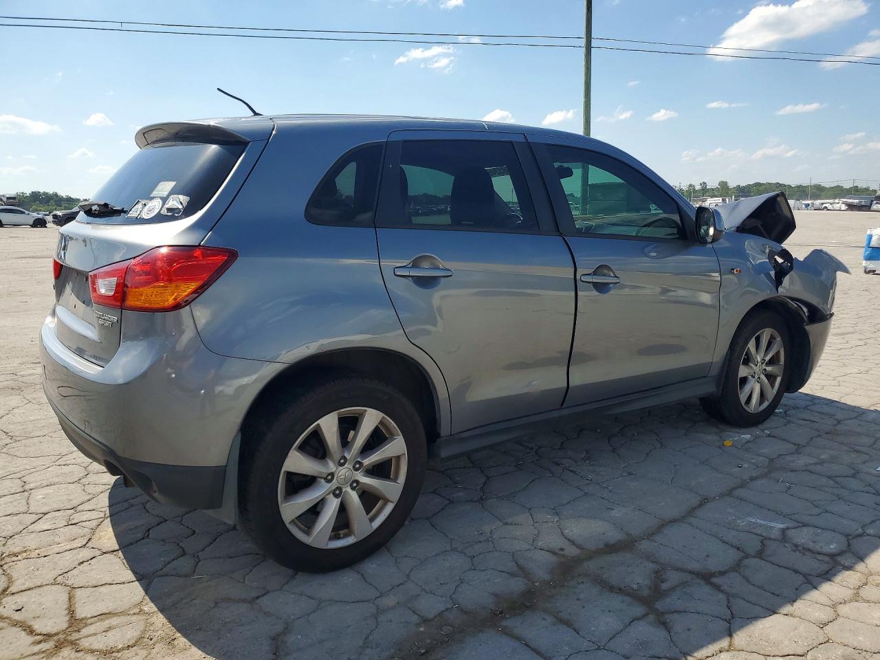 2015 Mitsubishi Outlander Sport Es Gray vin: 4A4AP3AU0FE047018
