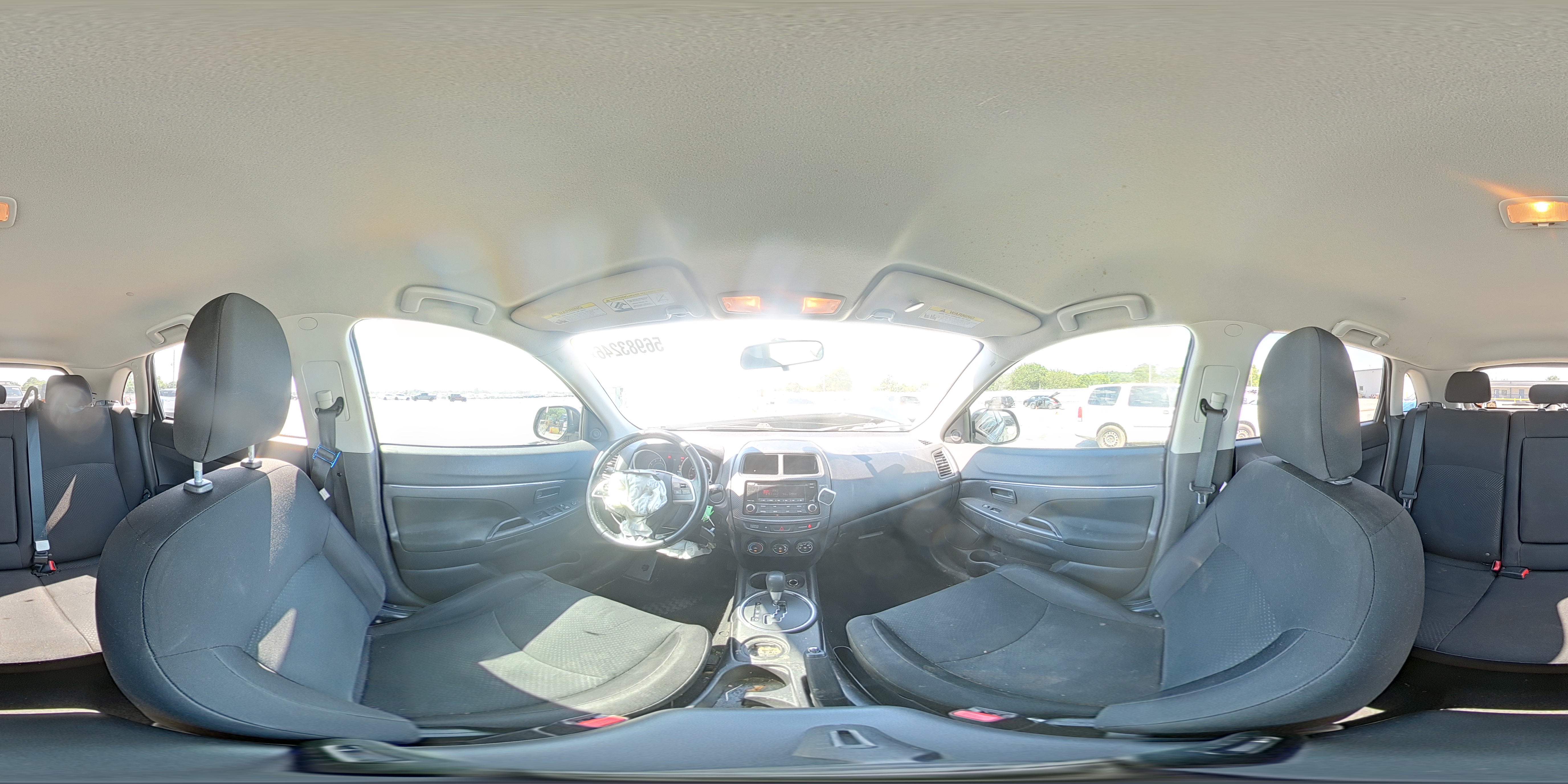 2015 Mitsubishi Outlander Sport Es Gray vin: 4A4AP3AU0FE047018