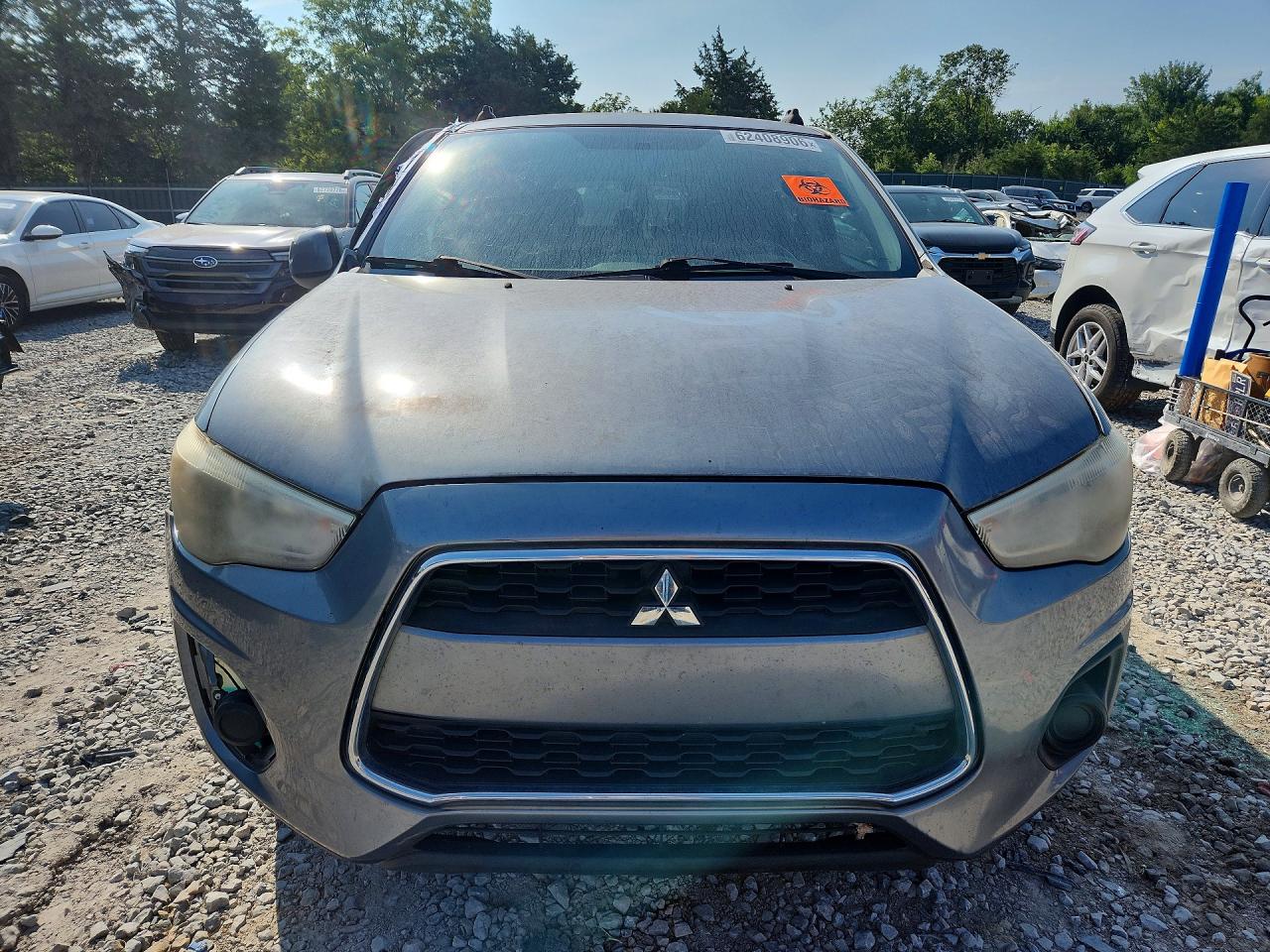 2013 Mitsubishi Outlander Sport Es Серый vin: 4A4AP3AU1DE006734