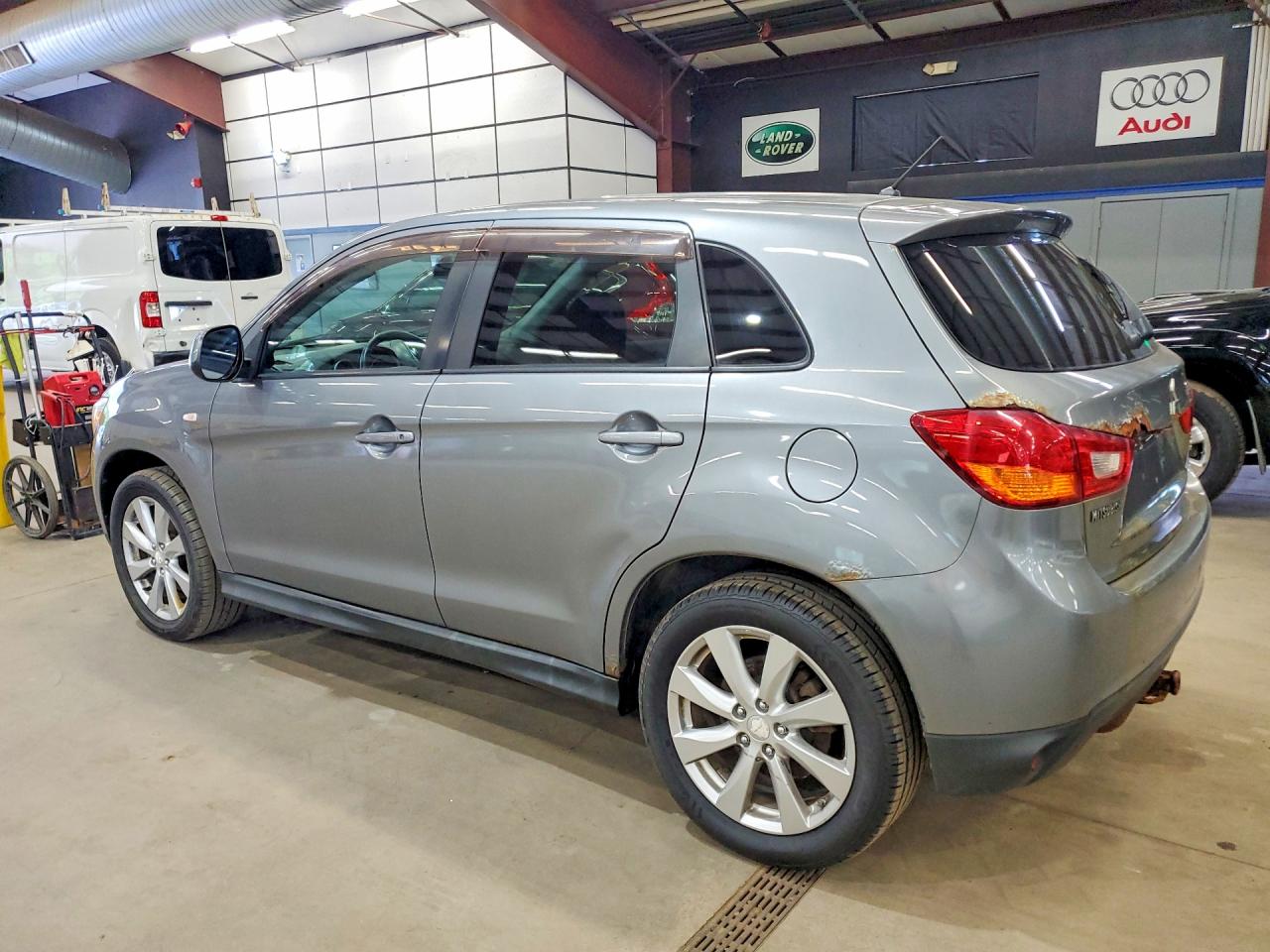 2014 Mitsubishi Outlander Sport Es Gray vin: 4A4AP3AU1EE001325