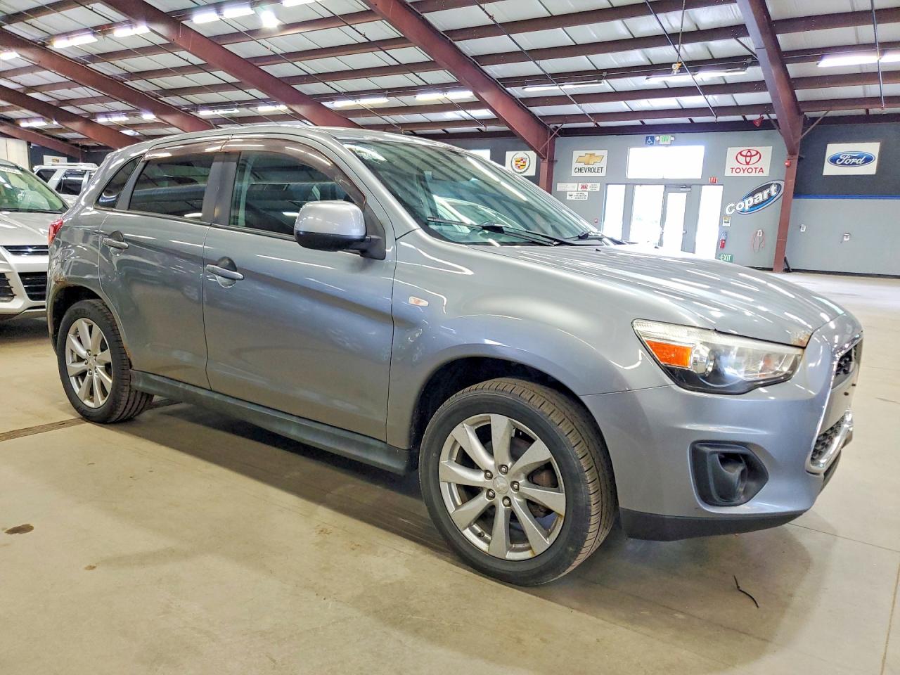 2014 Mitsubishi Outlander Sport Es Gray vin: 4A4AP3AU1EE001325