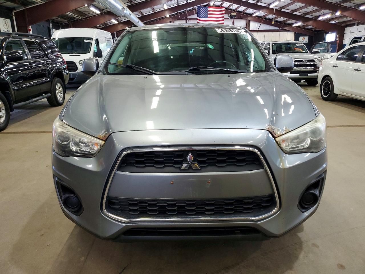 2014 Mitsubishi Outlander Sport Es Gray vin: 4A4AP3AU1EE001325